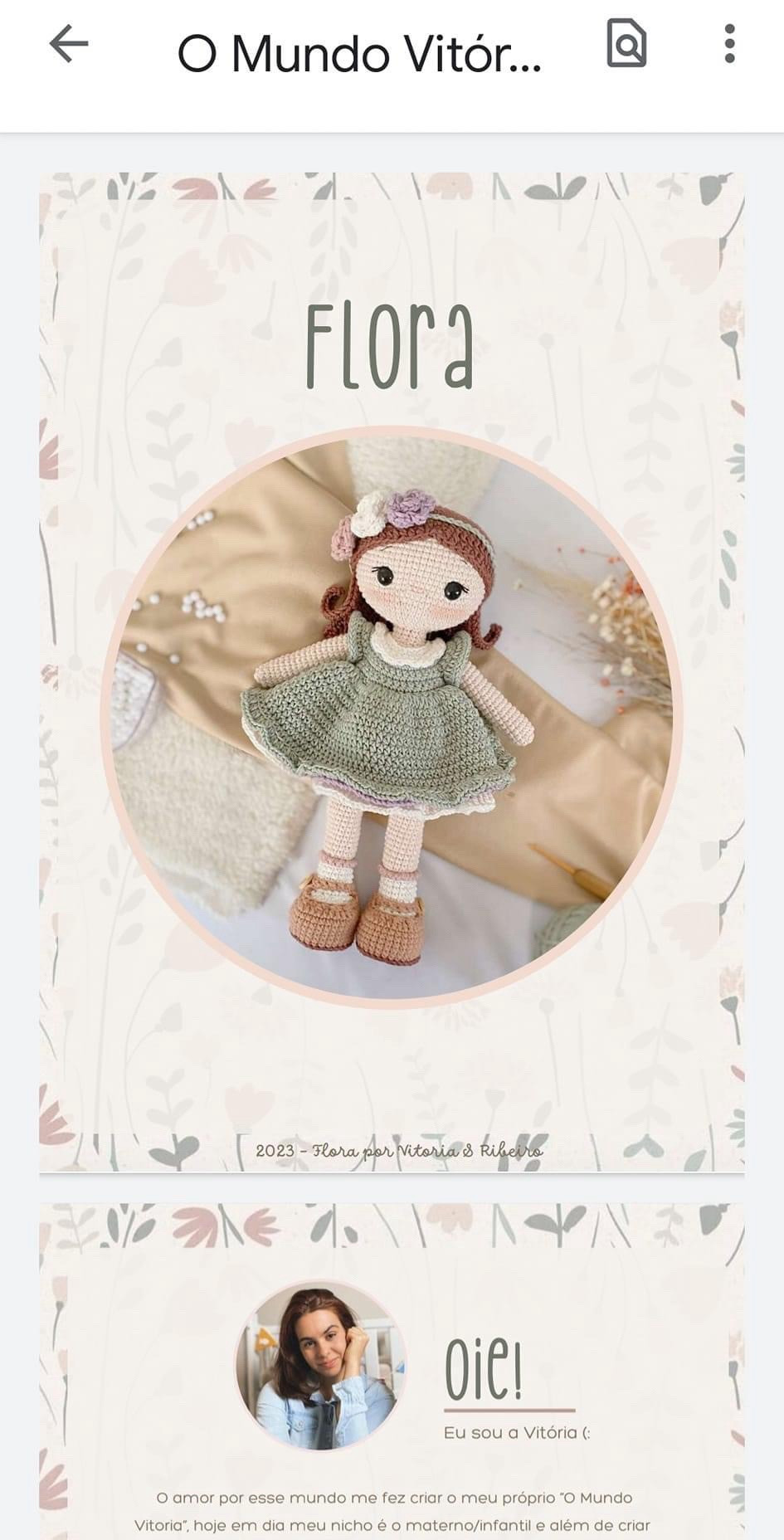 Hướng dẫn móc búp bê Flora mặc váy xanh