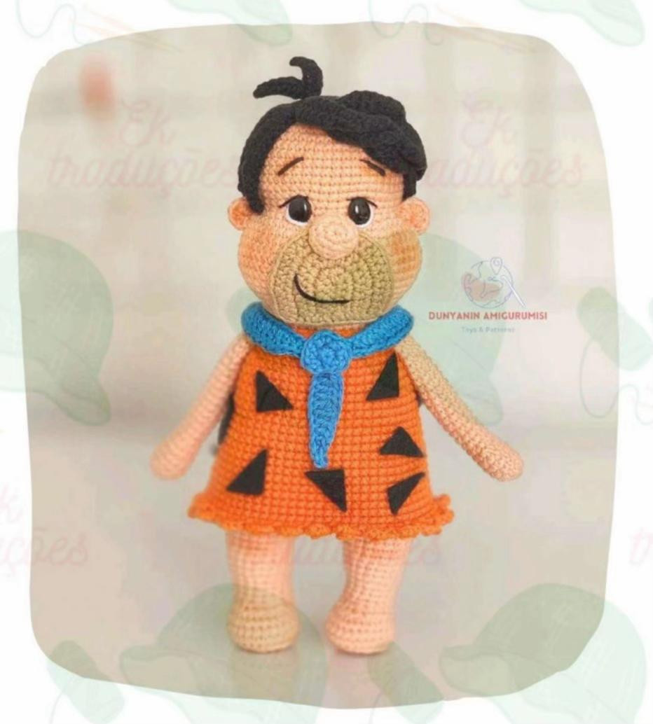 Hướng dẫn móc búp bê Fred Flintstone chi tiết từng bước