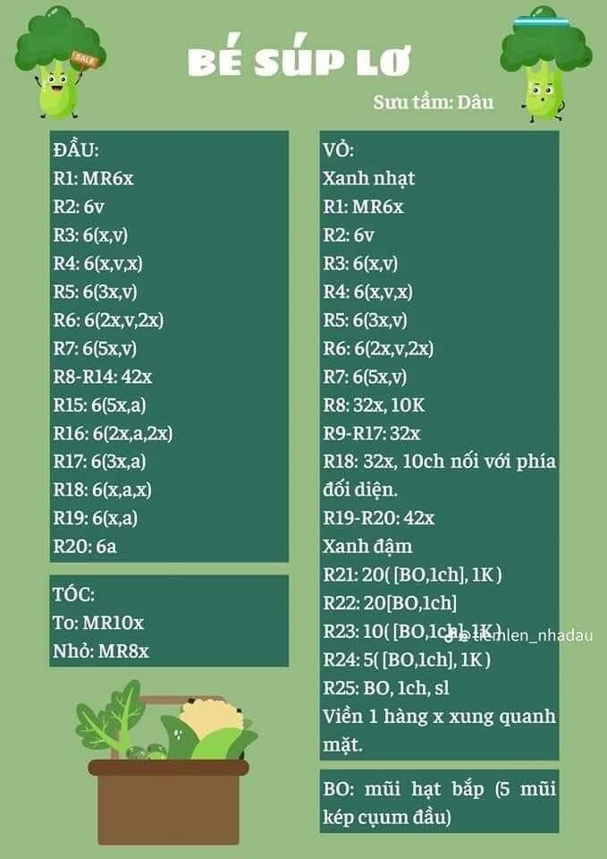 Hướng dẫn móc búp bê gà mắt lồi và bé chanh dễ thương