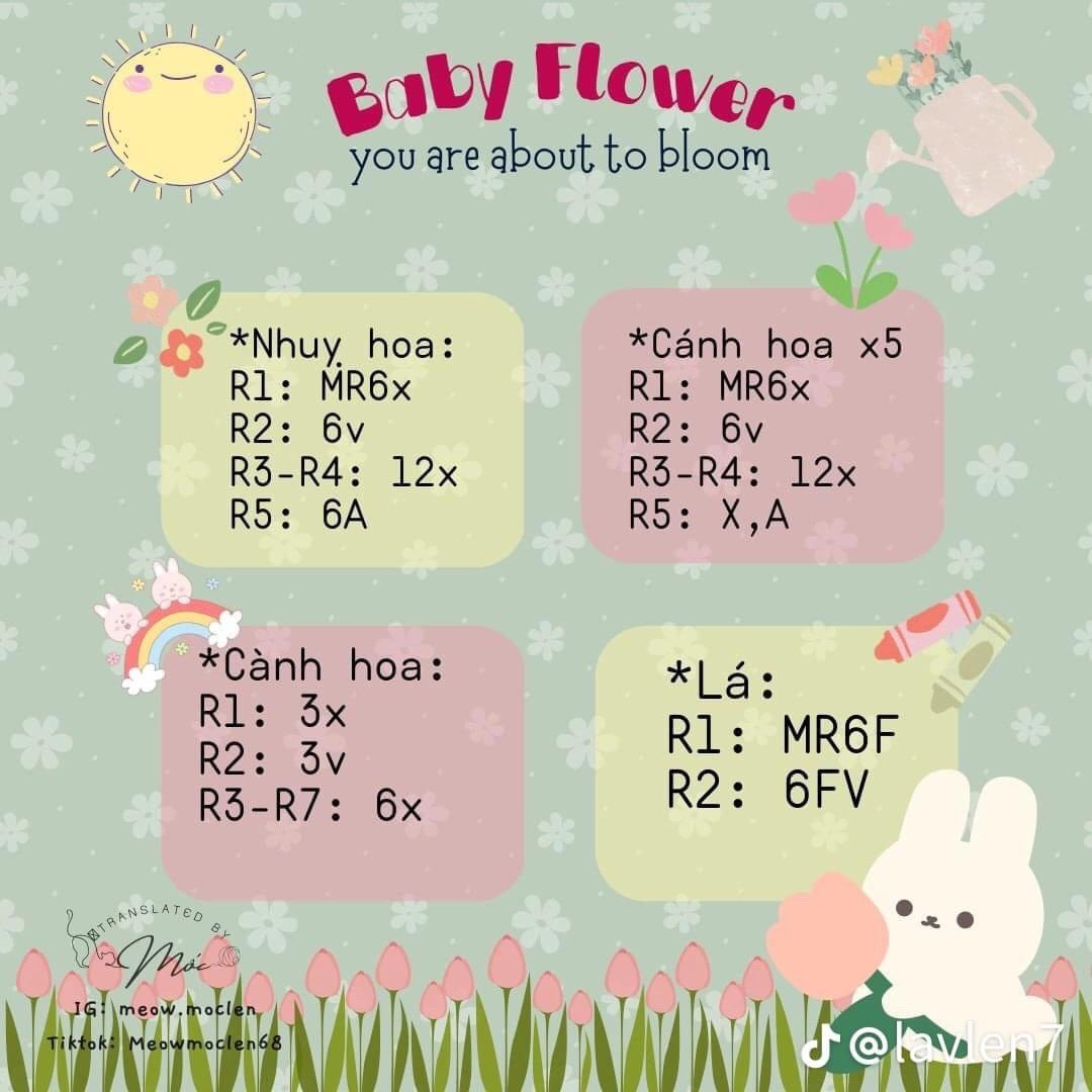 Hướng dẫn móc búp bê gà mắt lồi và bé chanh dễ thương