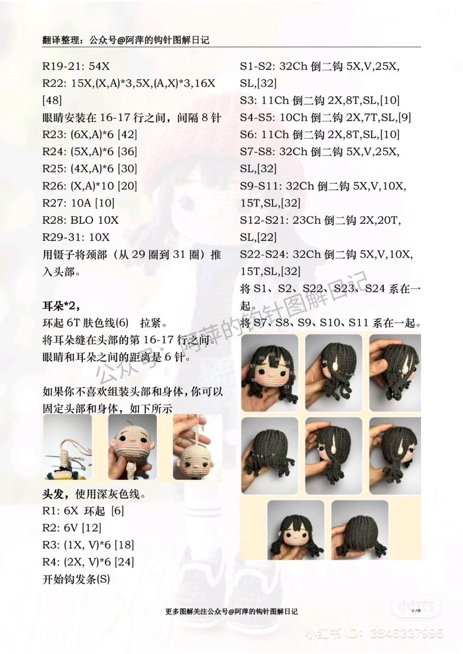 Hướng dẫn móc búp bê Lindi mặc áo khoác và mũ len