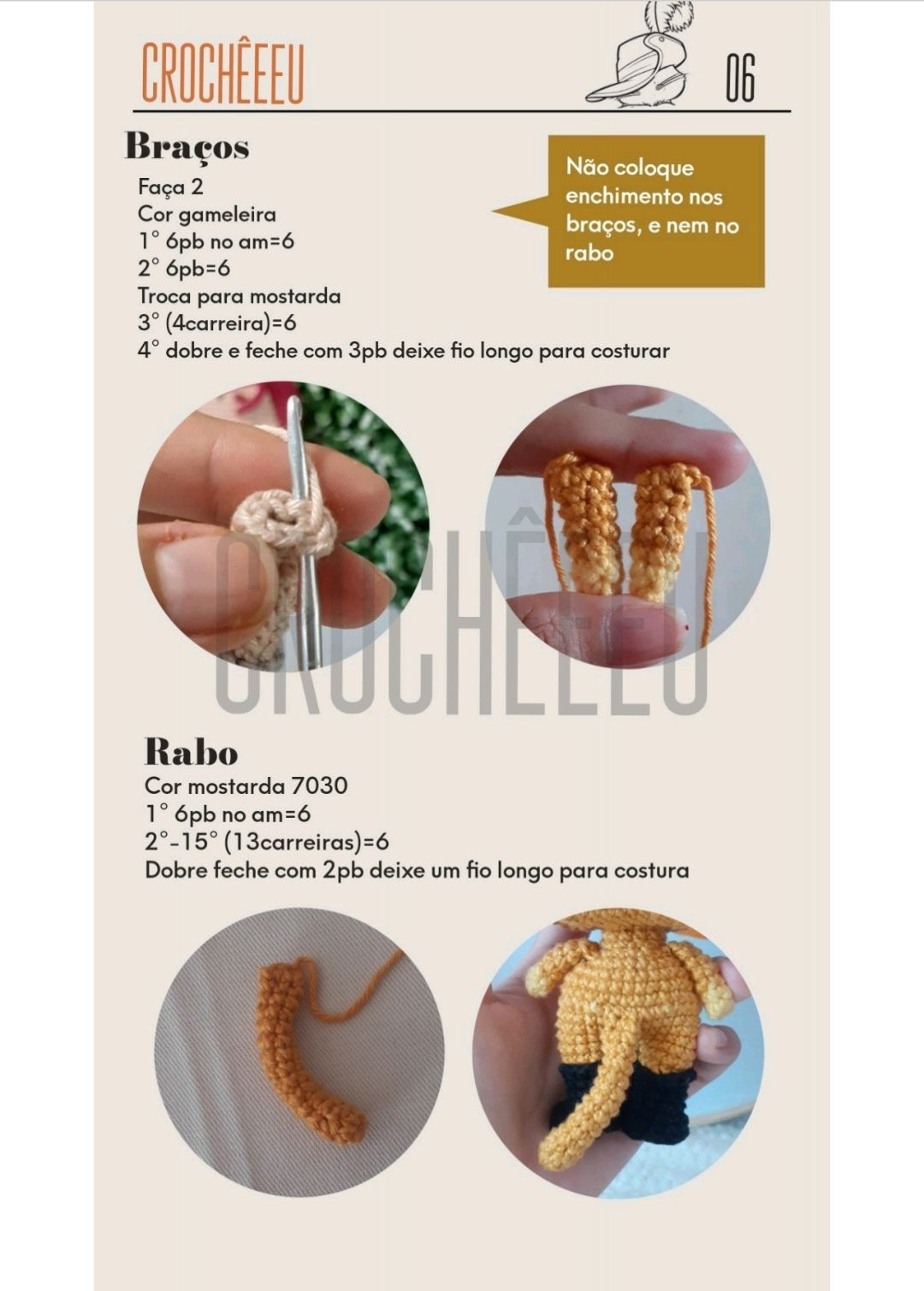 HƯỚNG DẪN MÓC BÚP BÊ LÙA BURRO - CHART AMIGURUMI