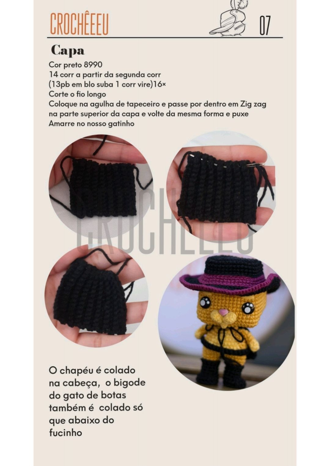 HƯỚNG DẪN MÓC BÚP BÊ LÙA BURRO - CHART AMIGURUMI