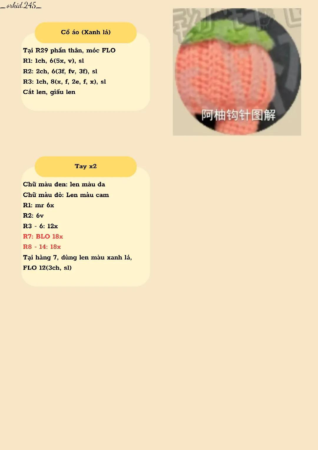 Hướng dẫn móc búp bê lùn bí ngô Halloween dễ thương