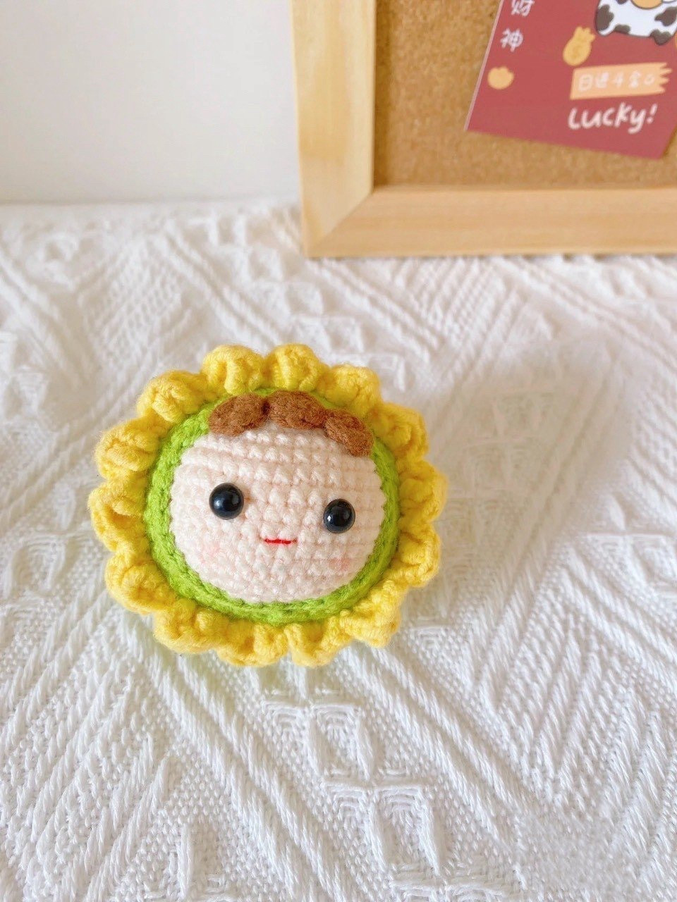 Hướng dẫn móc búp bê mochi hoa hướng dương dễ thương