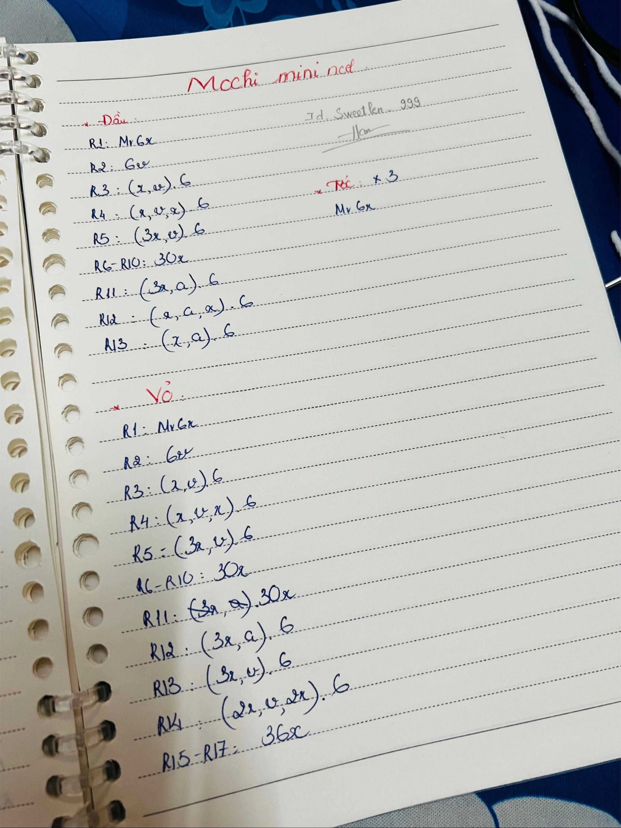 Hướng dẫn móc búp bê Mochi mini cute màu hồng xanh