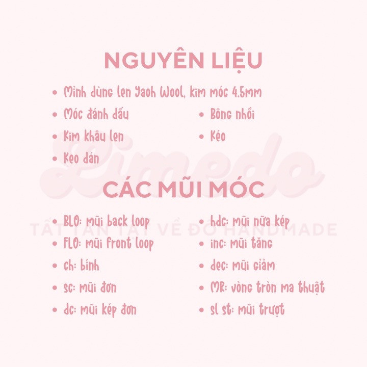 Hướng dẫn móc búp bê Nàng tiên cá Ariel tóc đỏ