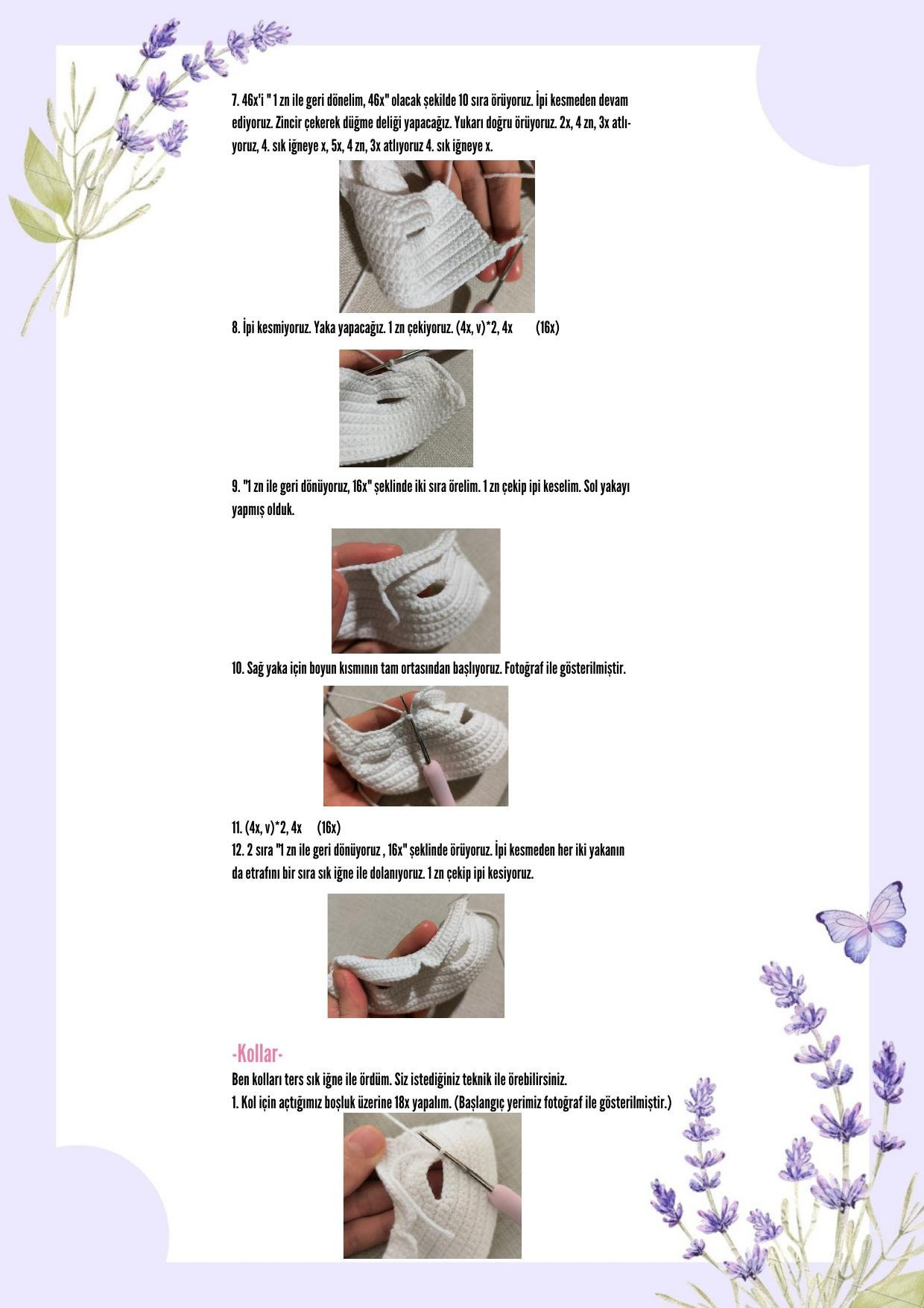 HƯỚNG DẪN MÓC BÚP BÊ NEŞE BEBEK (MÀU XANH VÀ HỒNG)