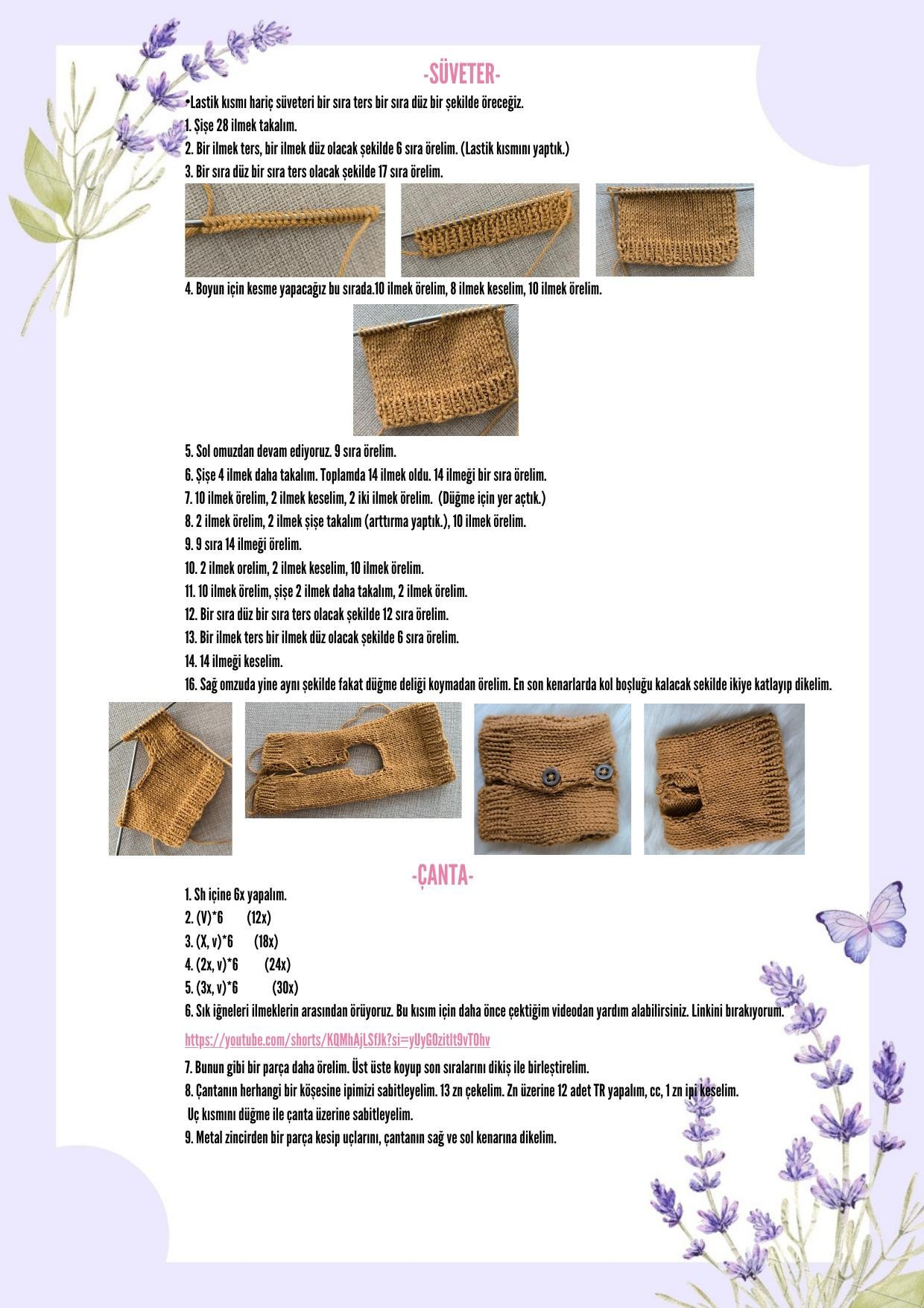 HƯỚNG DẪN MÓC BÚP BÊ NEŞE BEBEK (MÀU XANH VÀ HỒNG)