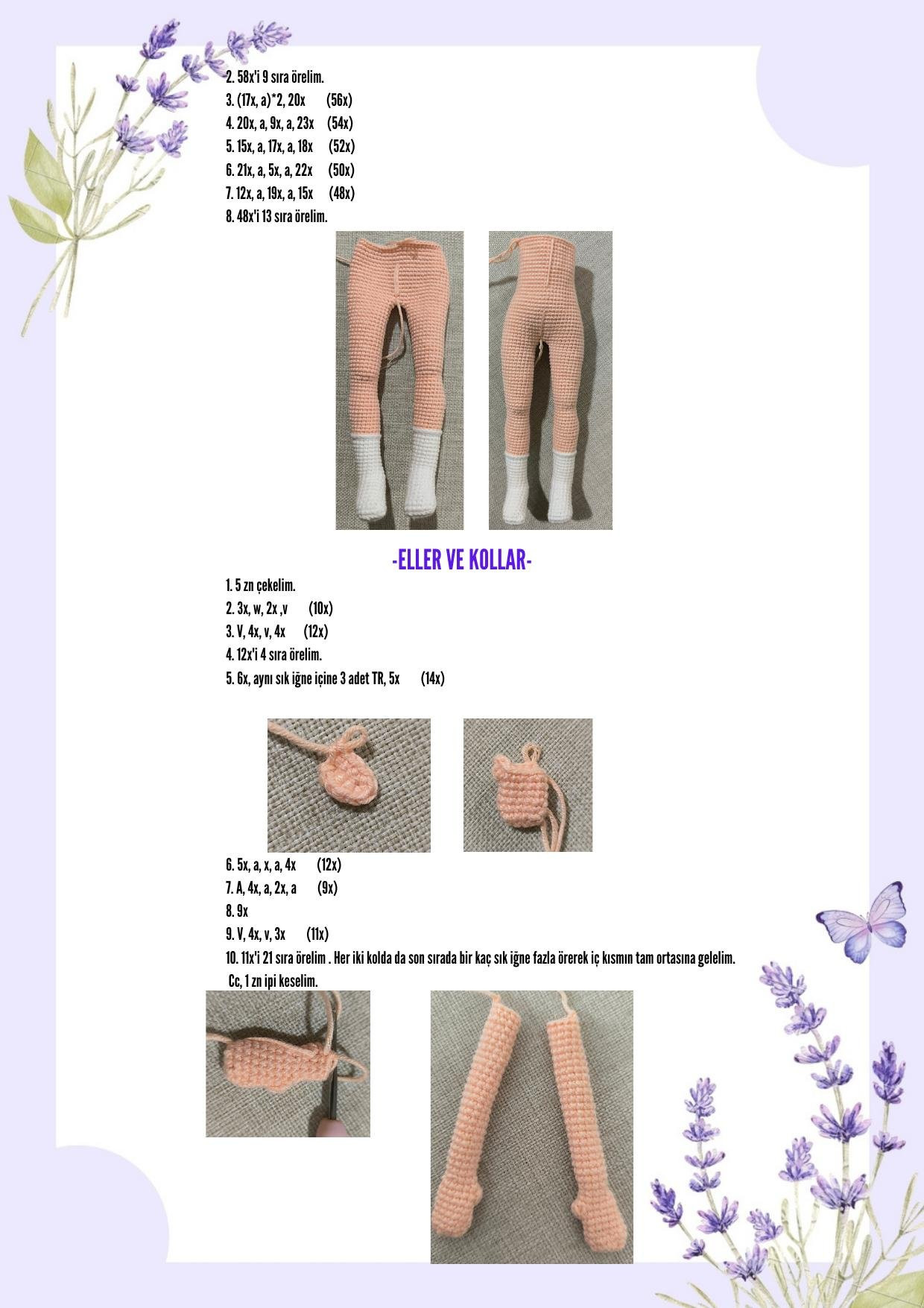 HƯỚNG DẪN MÓC BÚP BÊ NEŞE BEBEK (MÀU XANH VÀ HỒNG)