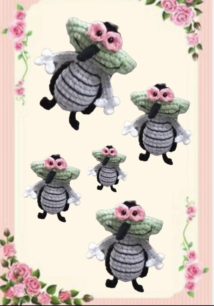 Hướng dẫn móc búp bê Oggy - Gián Joey (chart)