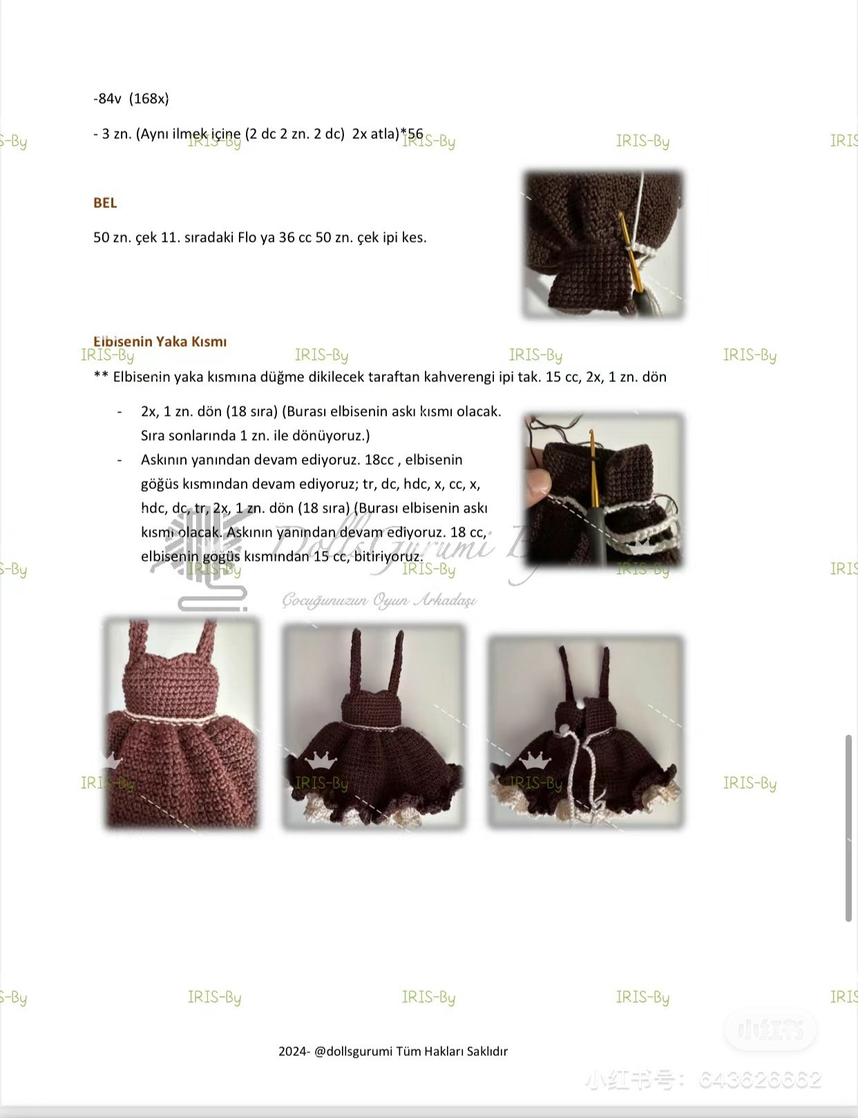 Hướng dẫn móc búp bê Perla Amigurumi mặc váy nâu