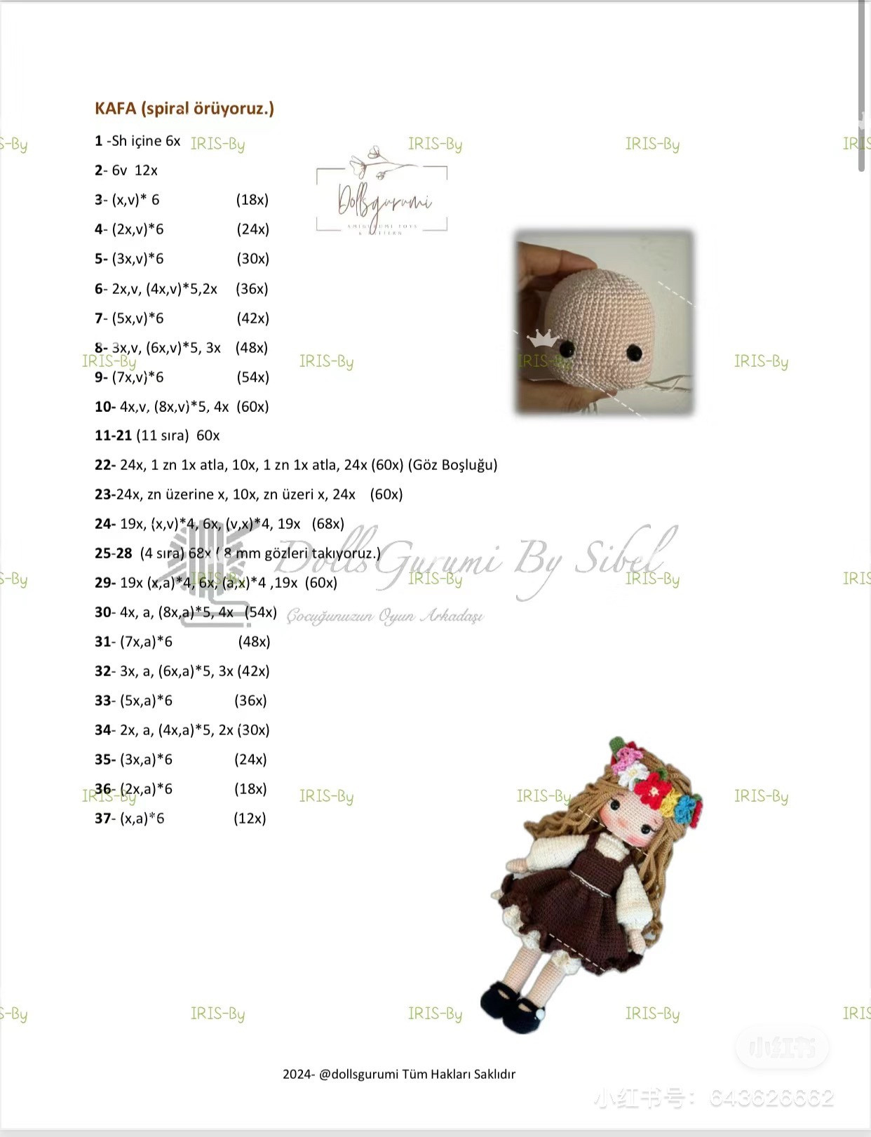 Hướng dẫn móc búp bê Perla Amigurumi mặc váy nâu