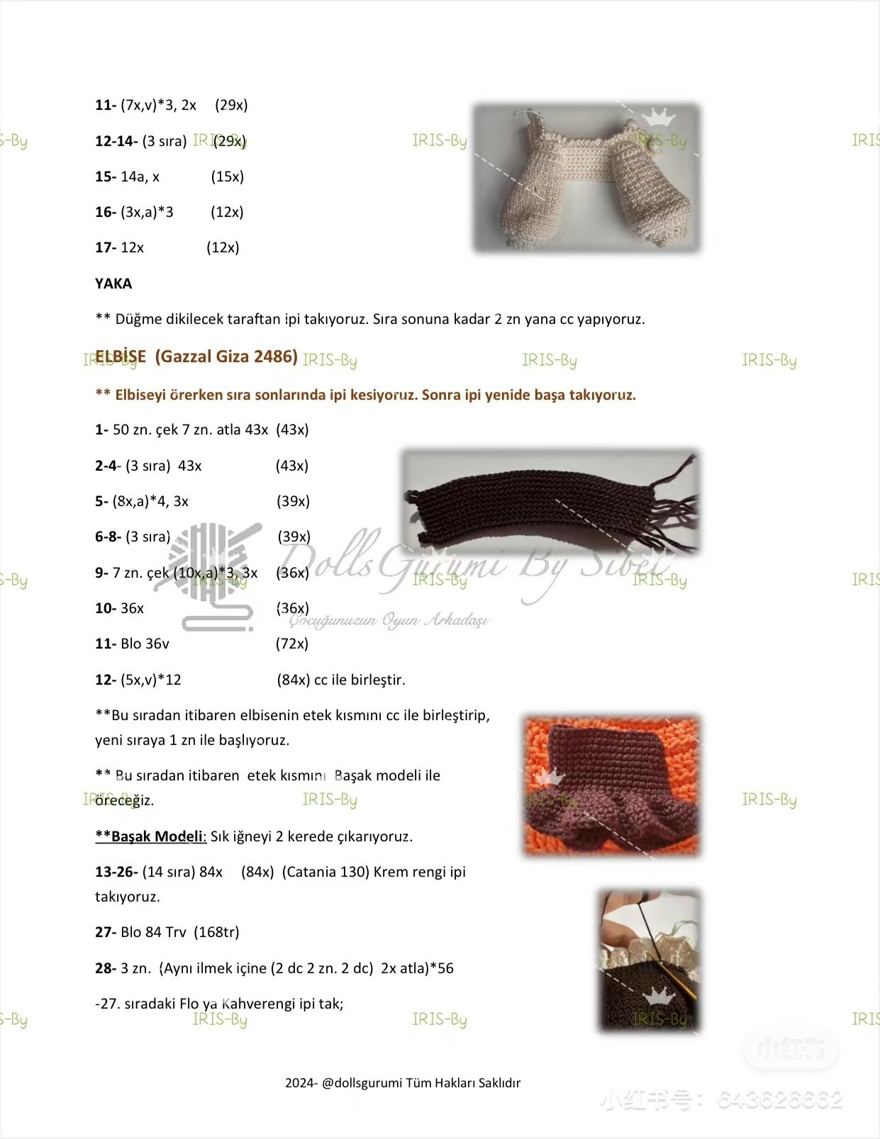 Hướng dẫn móc búp bê Perla Amigurumi mặc váy nâu