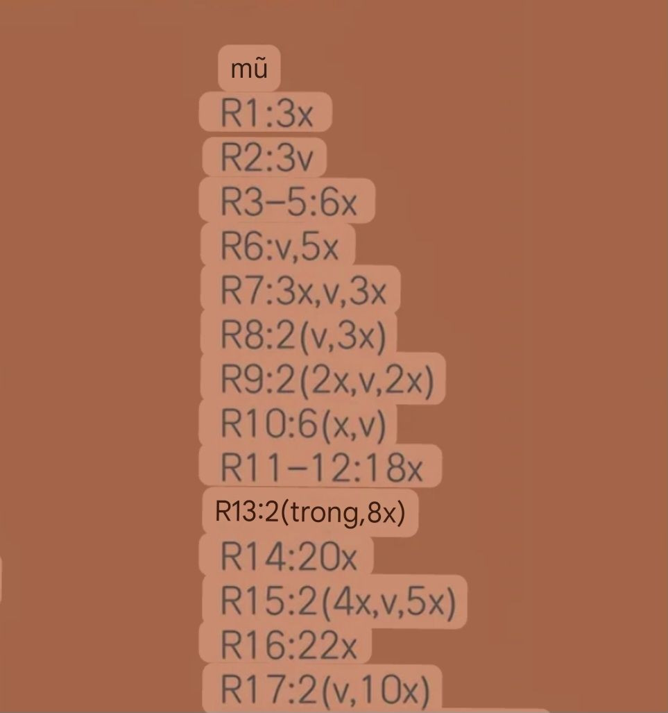 Hướng dẫn móc búp bê phù thủy tóc xoăn mũ cao