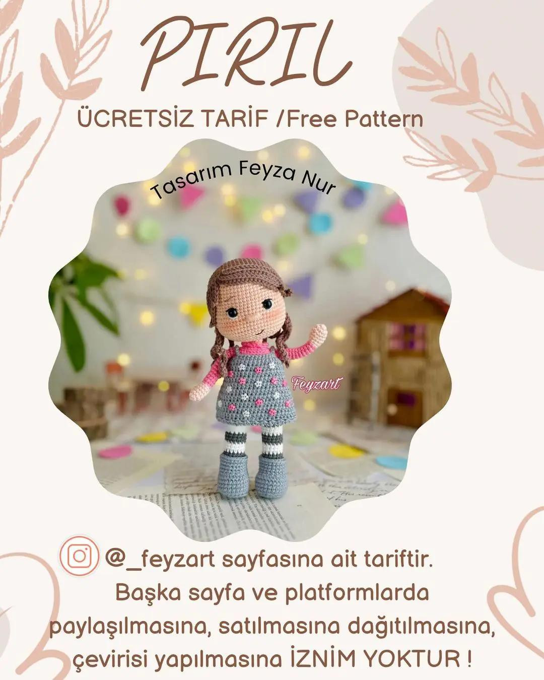 HƯỚNG DẪN MÓC BÚP BÊ PIRIL