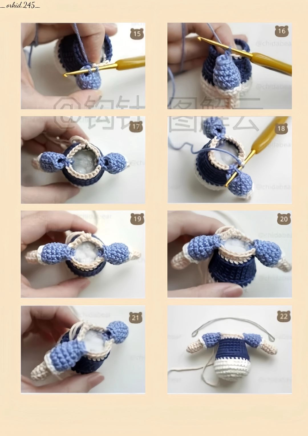 Hướng dẫn móc búp bê Snow White dễ thương bằng len milk cotton