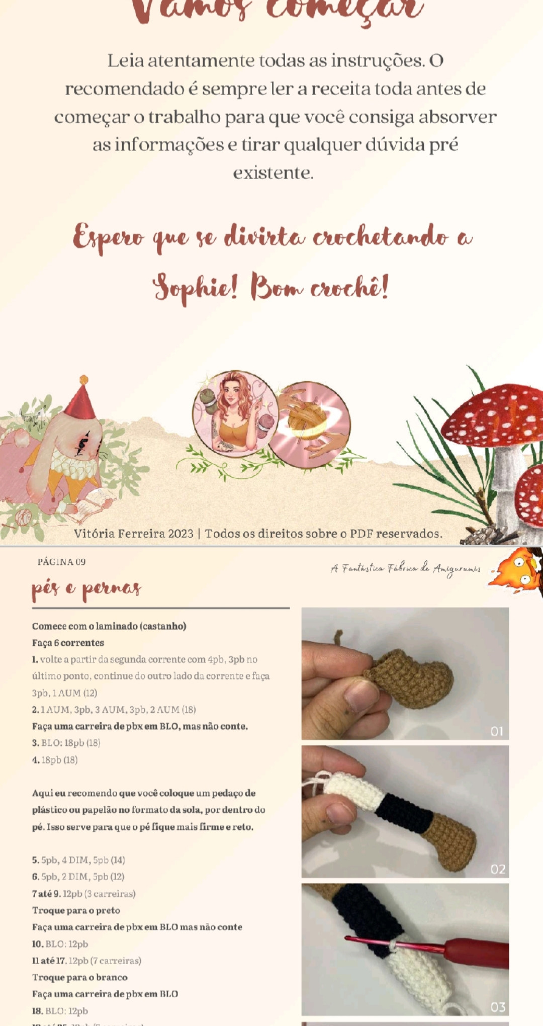 HƯỚNG DẪN MÓC BÚP BÊ SOPHIE HATTER AMIGURUMI