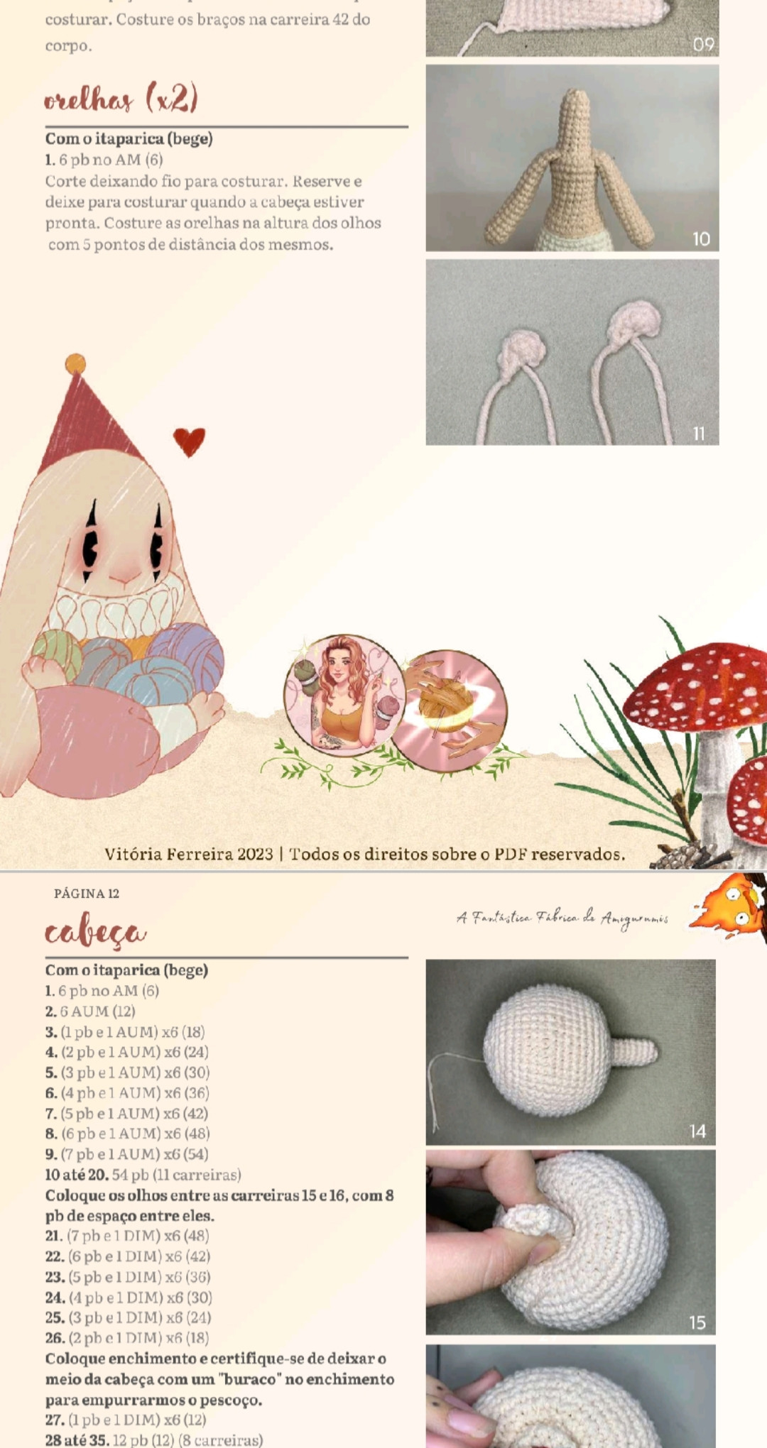 HƯỚNG DẪN MÓC BÚP BÊ SOPHIE HATTER AMIGURUMI