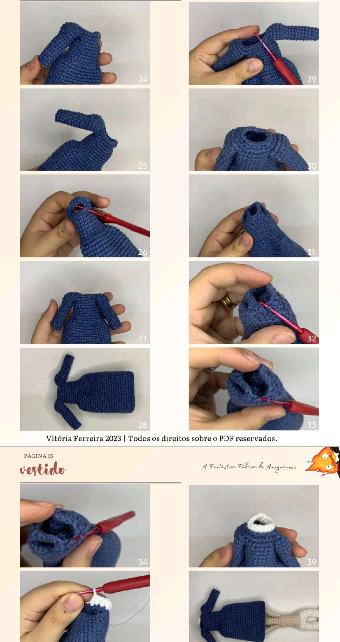 HƯỚNG DẪN MÓC BÚP BÊ SOPHIE HATTER AMIGURUMI