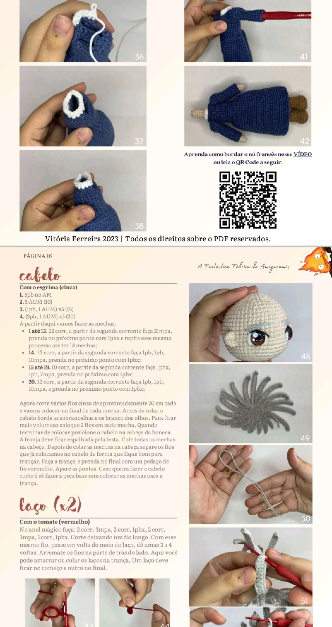 HƯỚNG DẪN MÓC BÚP BÊ SOPHIE HATTER AMIGURUMI