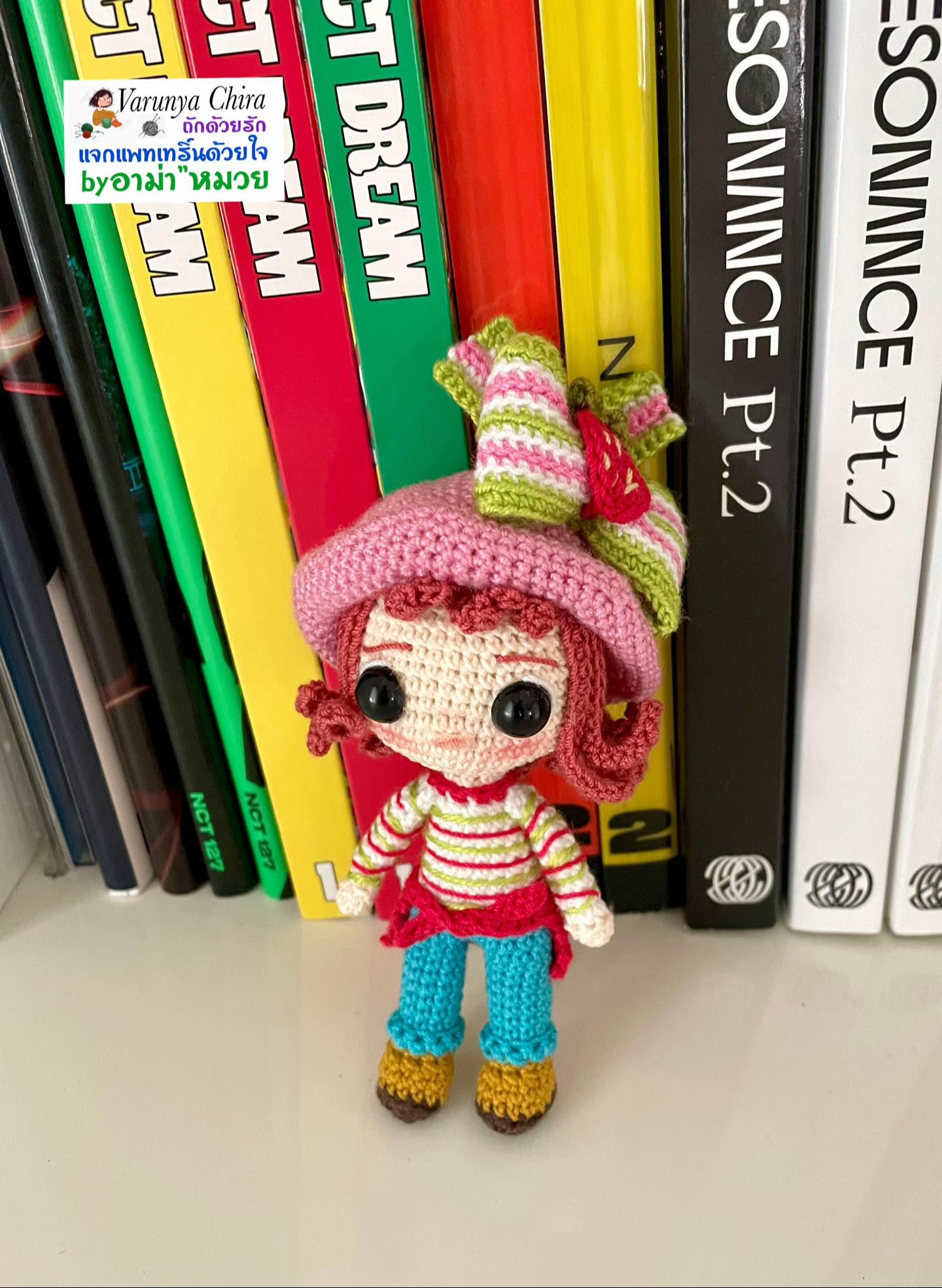 Hướng dẫn móc búp bê Strawberry Cheesecake