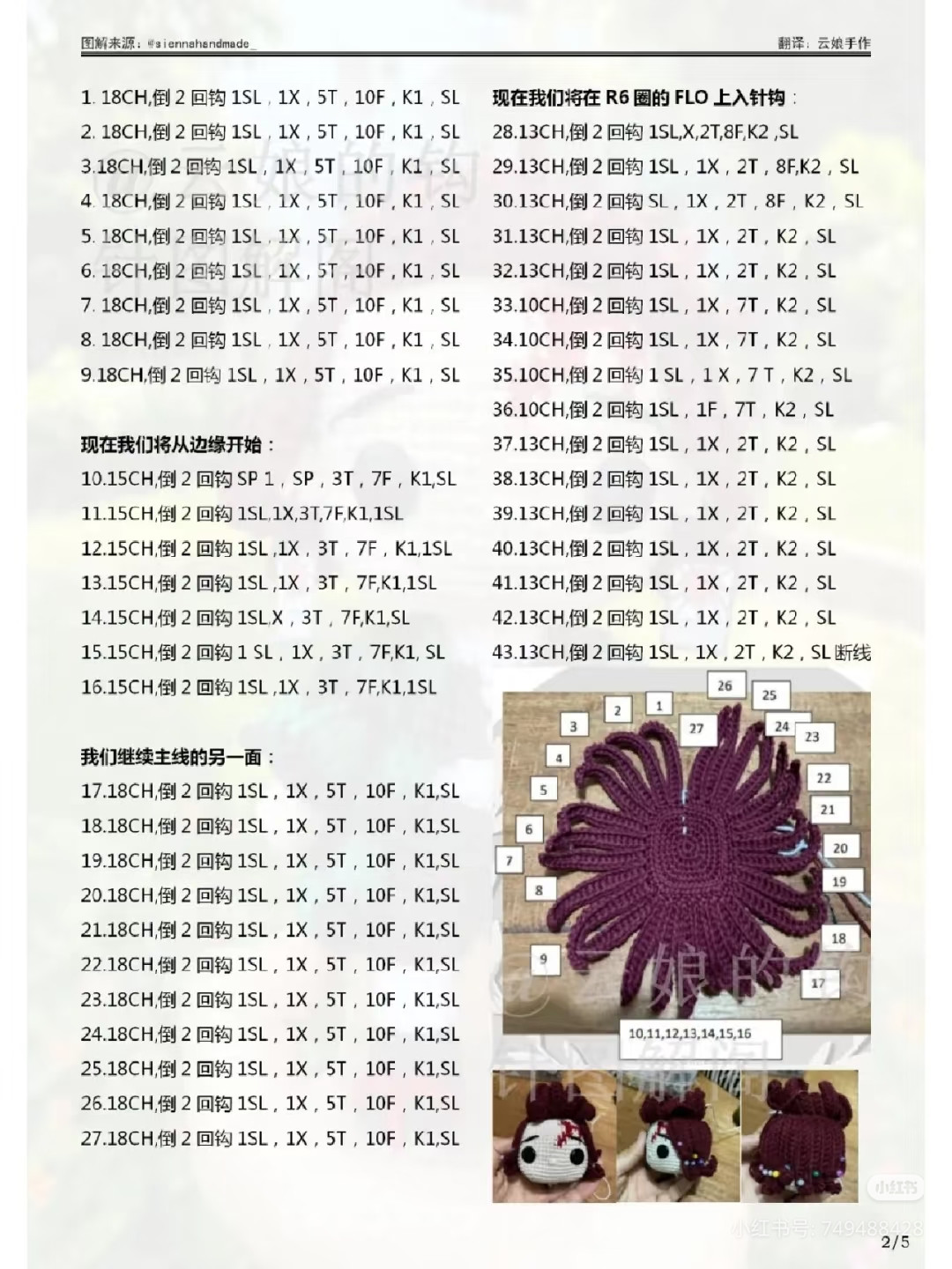 Hướng dẫn móc búp bê Tanjiro Kamado mắt to - Kimetsu no Yaiba