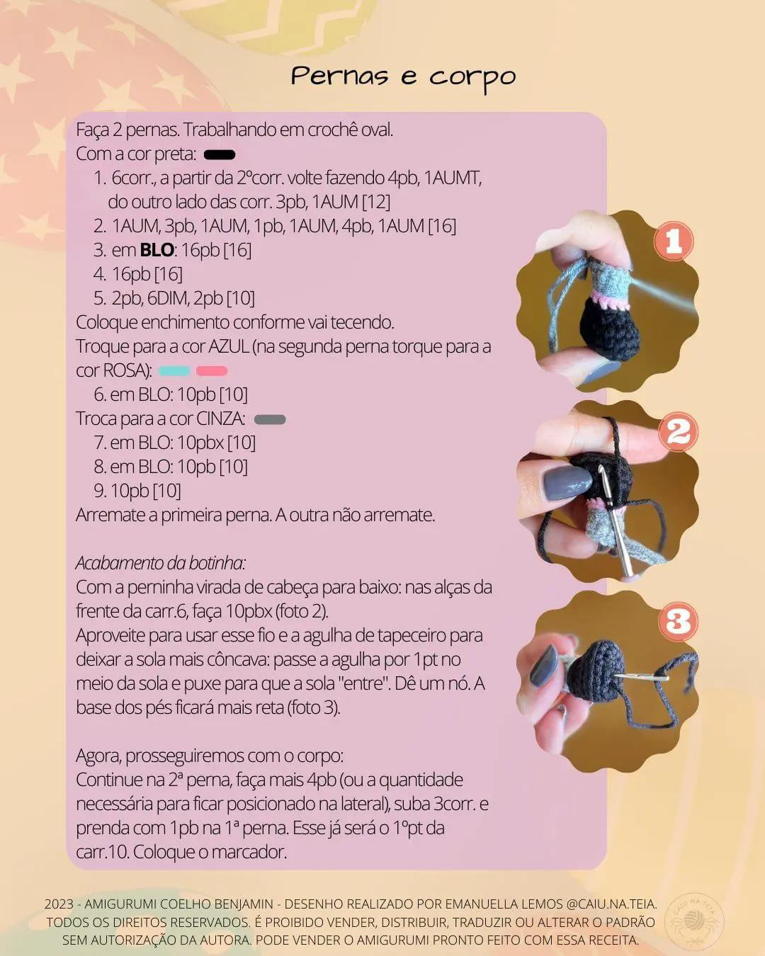 HƯỚNG DẪN MÓC BÚP BÊ THỎ BENJAMIN - RECIPE GRATUITA