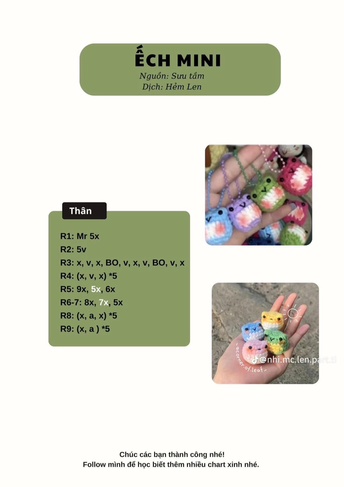 Hướng dẫn móc búp bê Thỏ Tiên Hoa màu hồng dễ thương