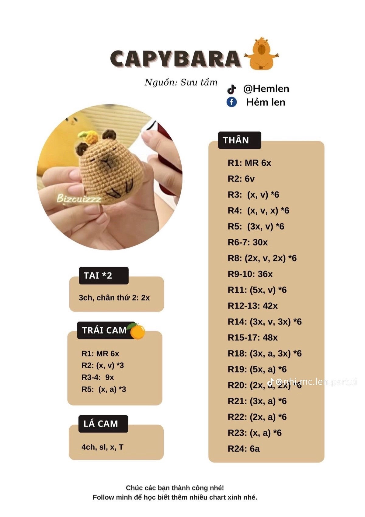 Hướng dẫn móc búp bê Thỏ Tiên Hoa màu hồng dễ thương