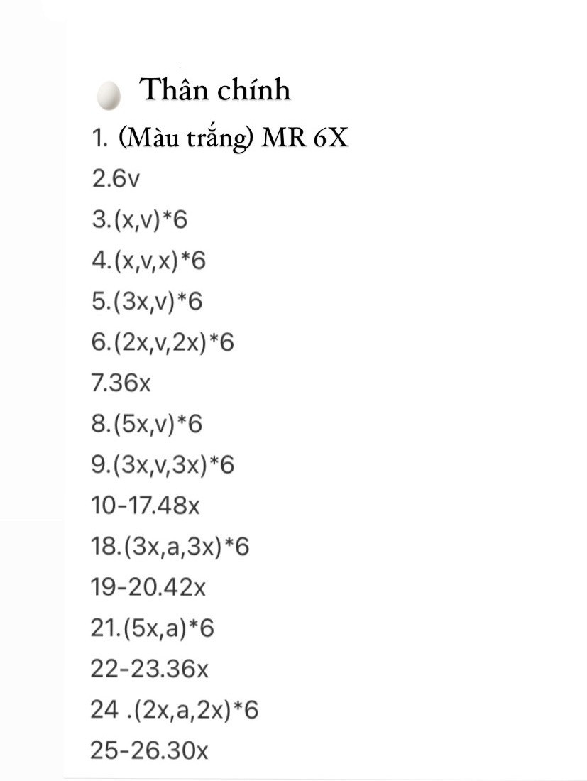 Hướng dẫn móc búp bê trứng luộc dễ thương bằng len