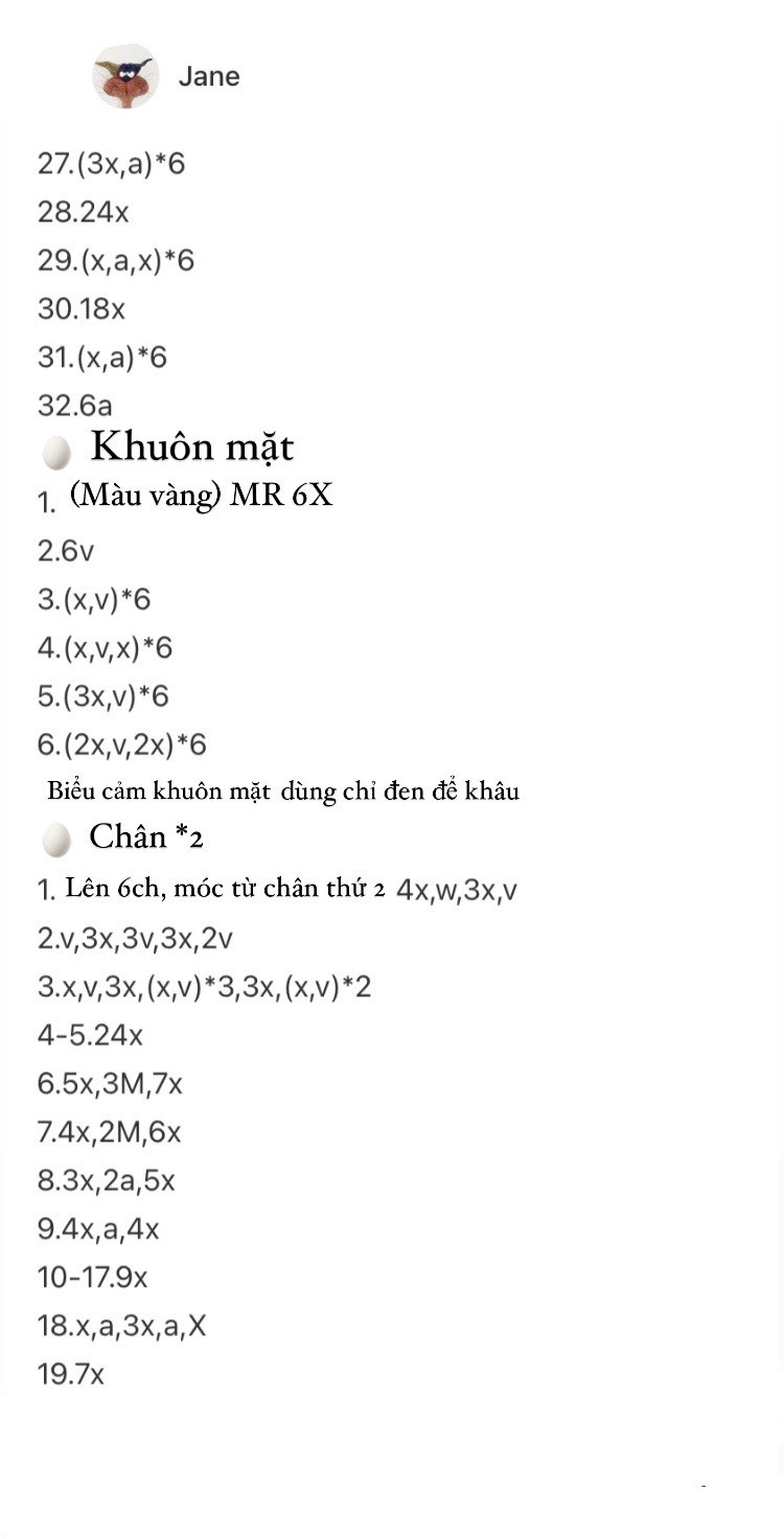 Hướng dẫn móc búp bê trứng luộc dễ thương bằng len