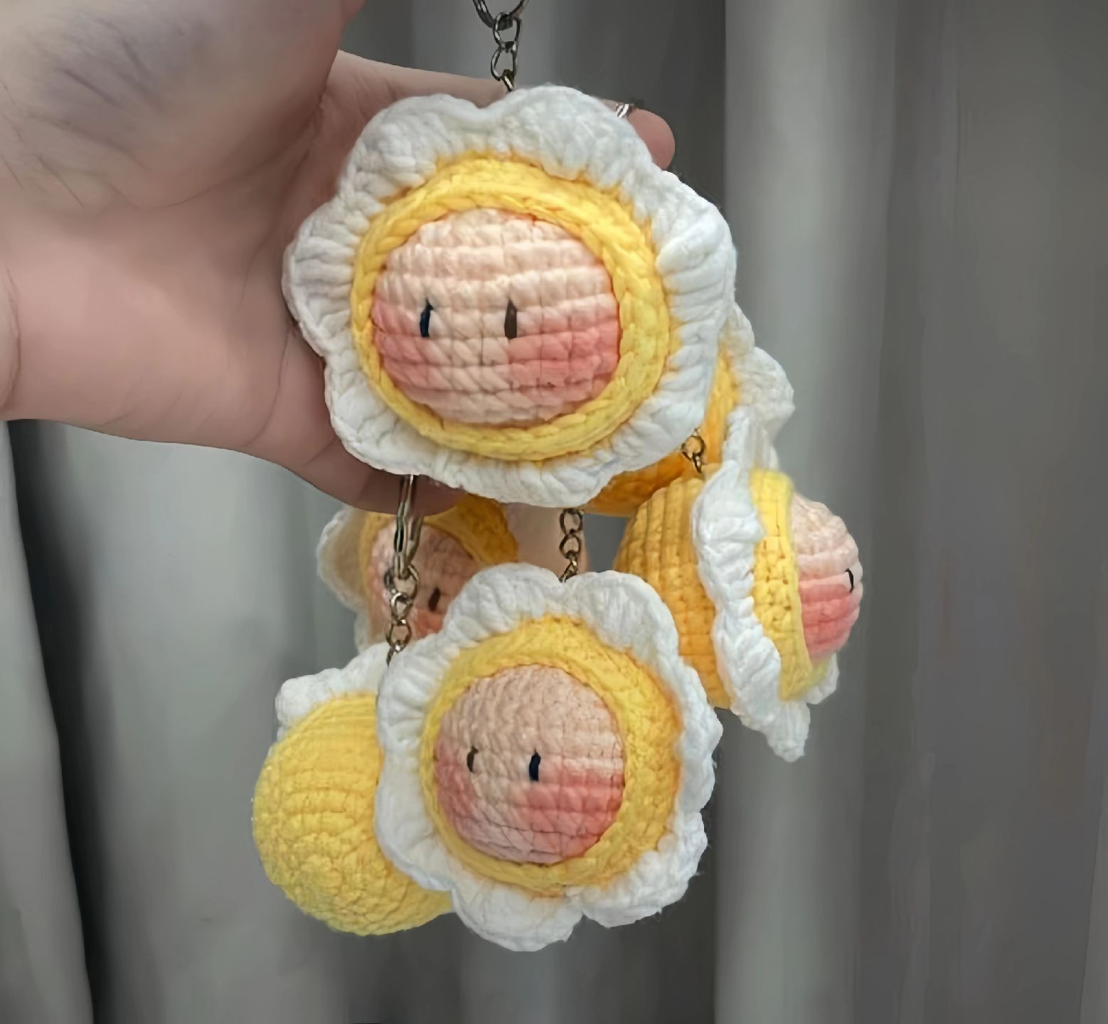 Hướng dẫn móc búp bê trứng ốp la dễ thương