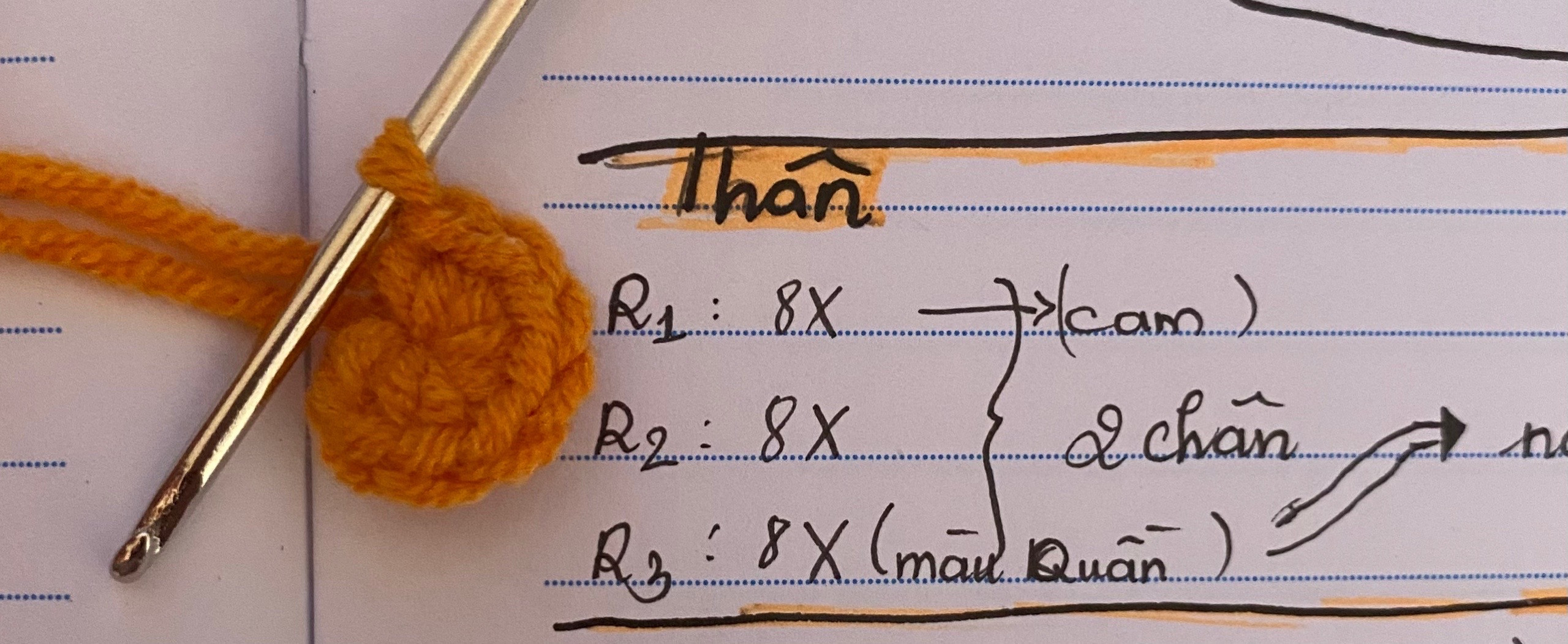 Hướng dẫn móc búp bê vịt mặc quần yếm gấu dễ thương