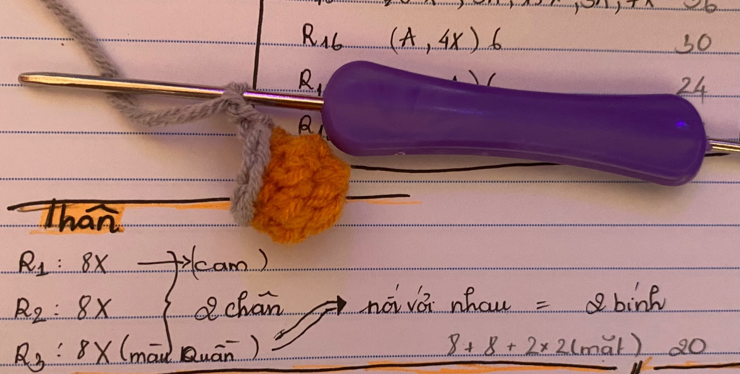 Hướng dẫn móc búp bê vịt mặc quần yếm gấu dễ thương