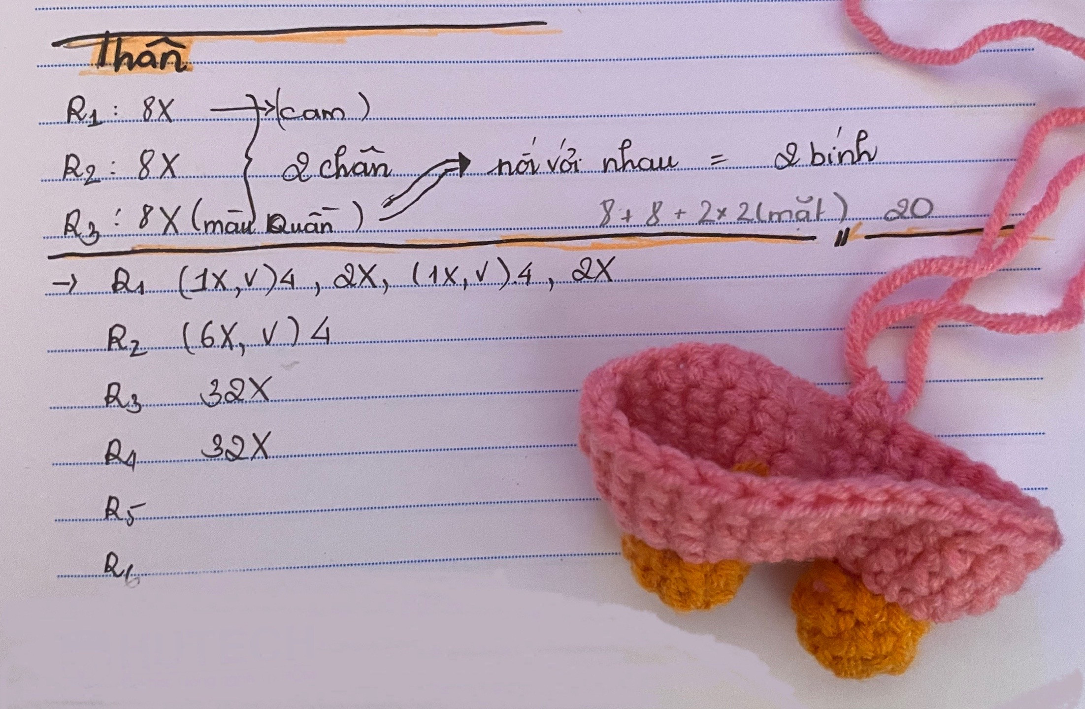 Hướng dẫn móc búp bê vịt mặc quần yếm gấu dễ thương