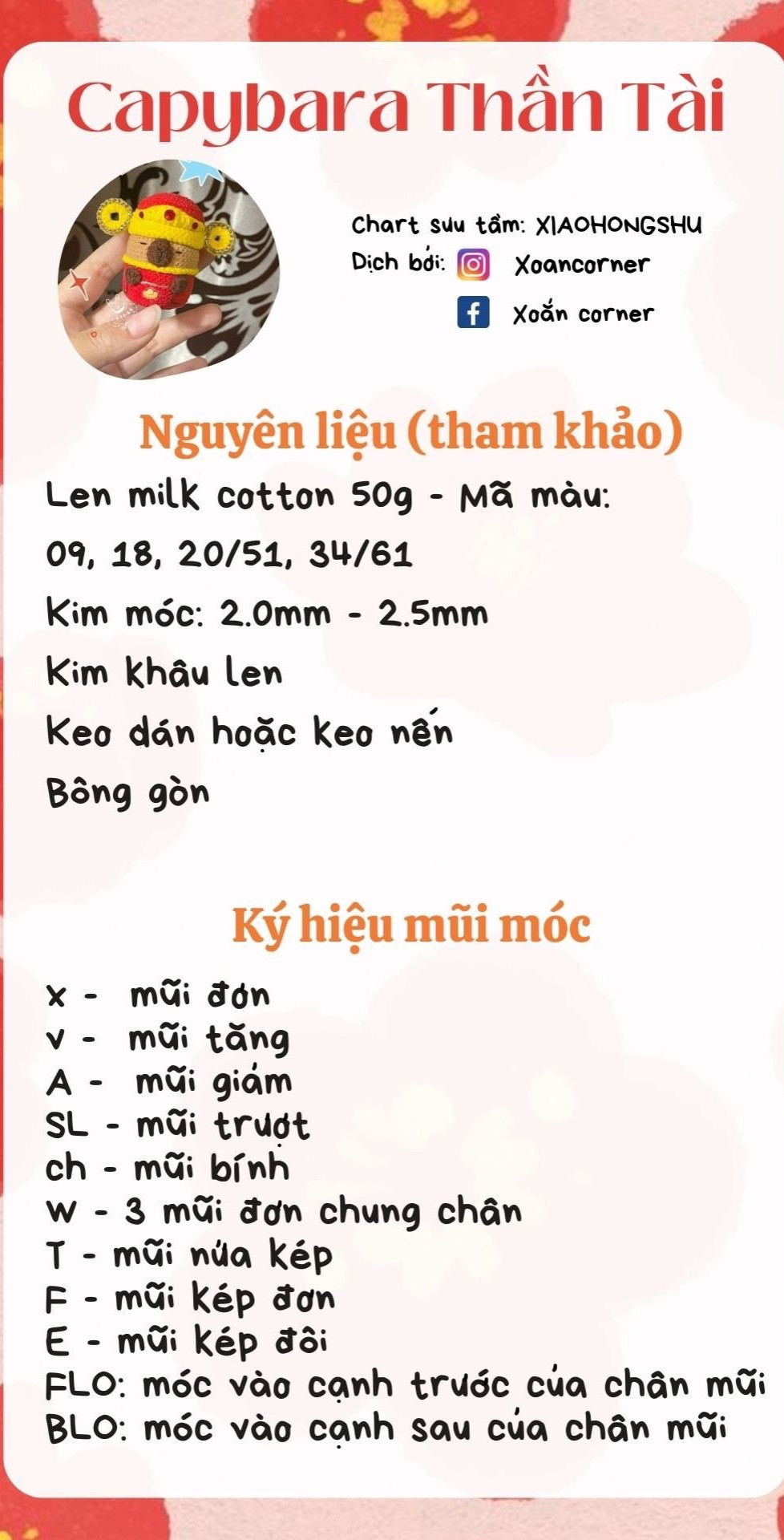 Hướng dẫn móc Capybara Thần Tài may mắn