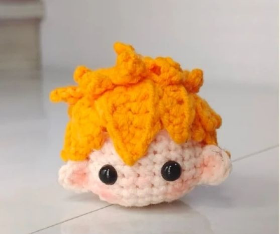 Hướng dẫn móc đầu búp bê tóc vàng cam dễ thương