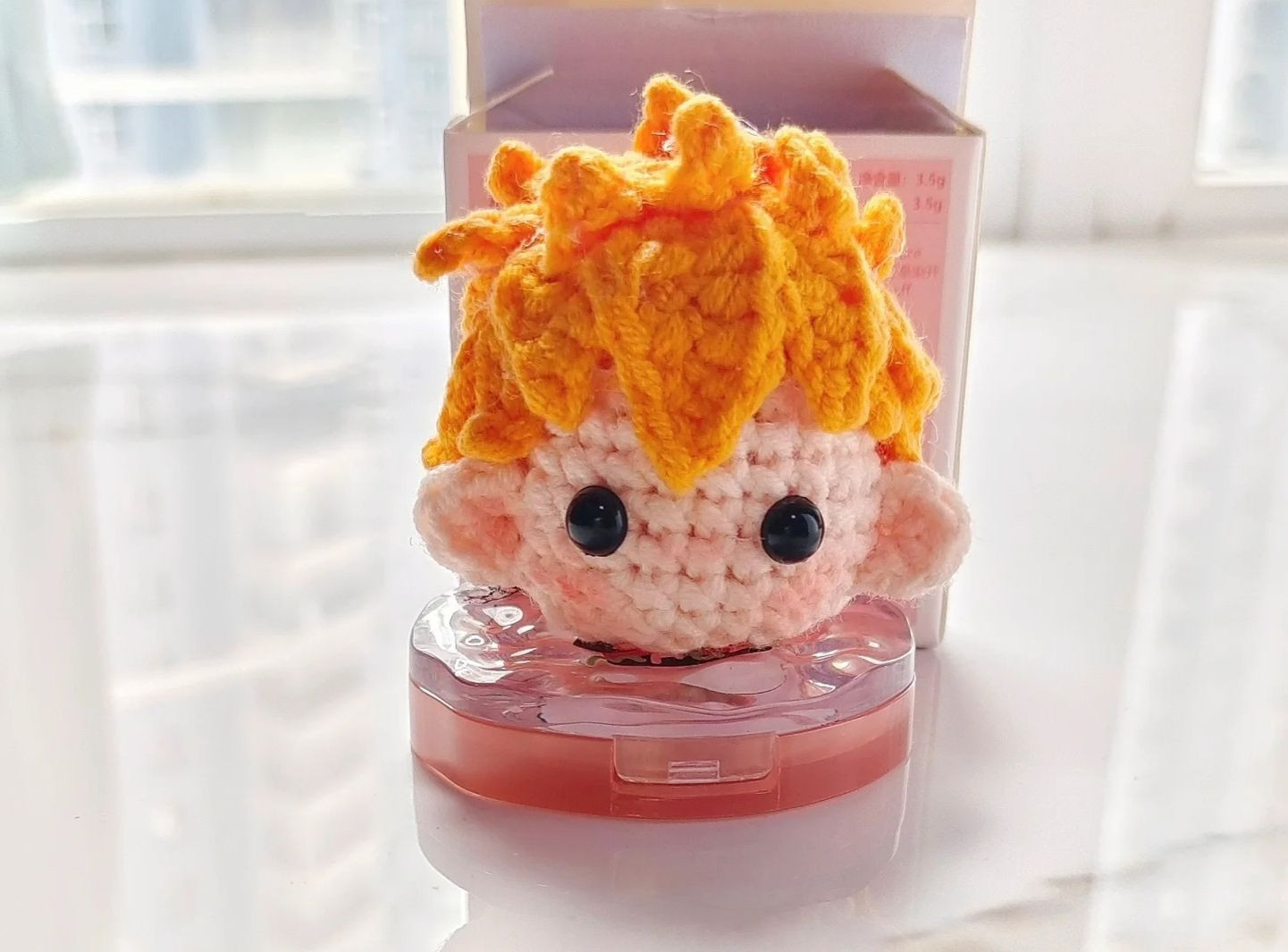 Hướng dẫn móc đầu búp bê tóc vàng cam dễ thương