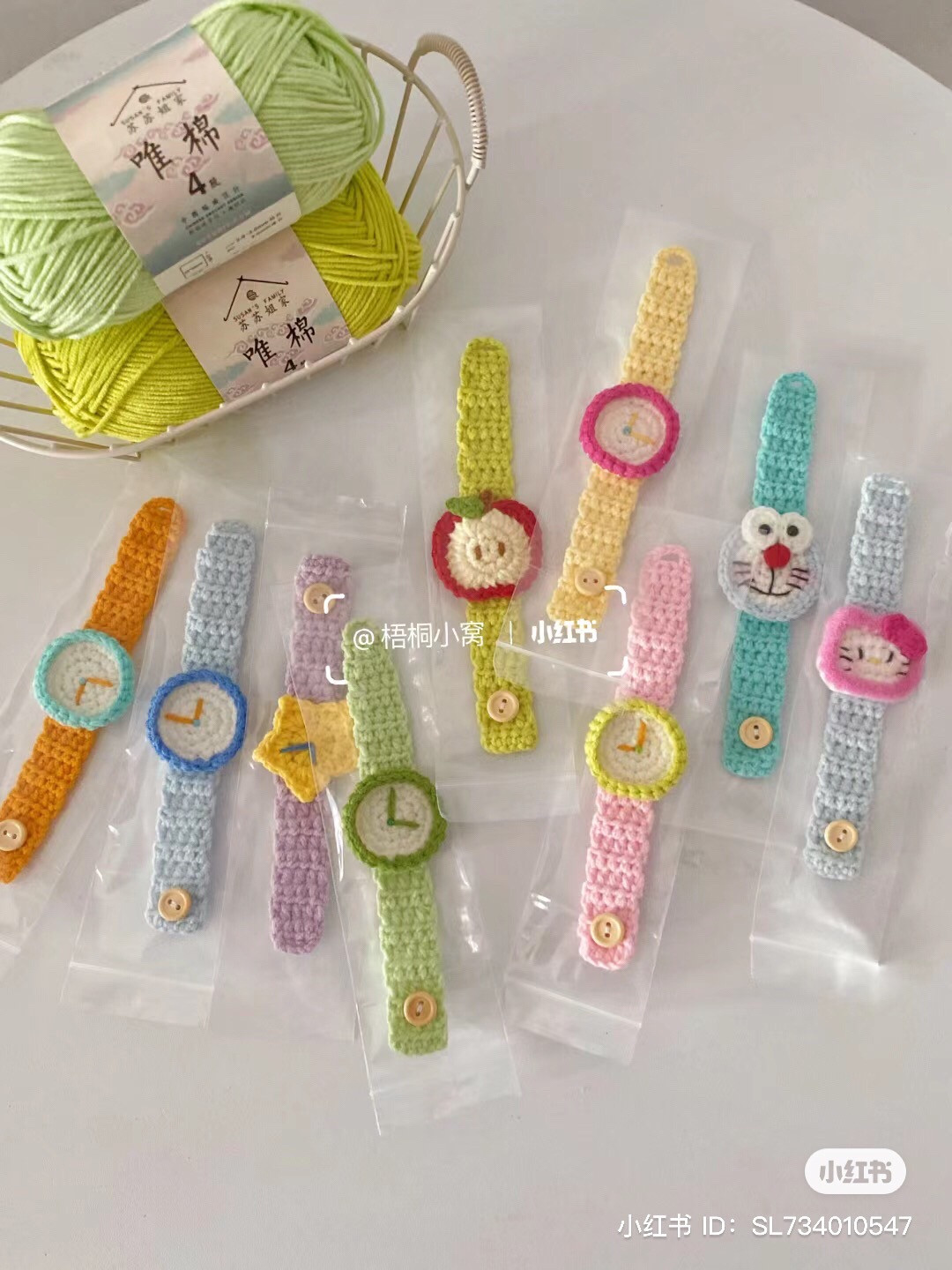 Hướng dẫn móc dây đeo đồng hồ hình Doraemon, Hello Kitty và quả táo