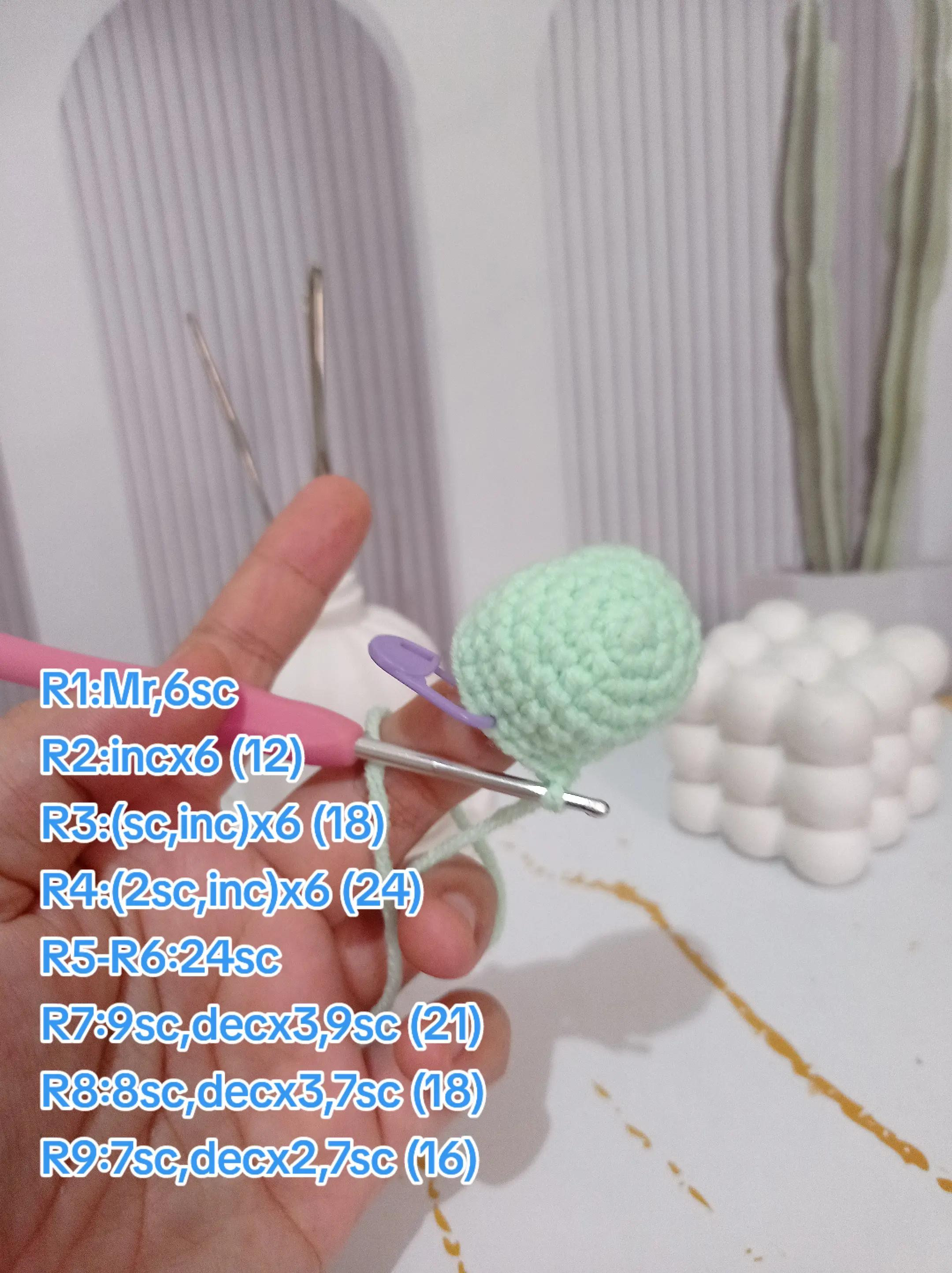 Hướng dẫn móc Dino mini xanh dễ thương