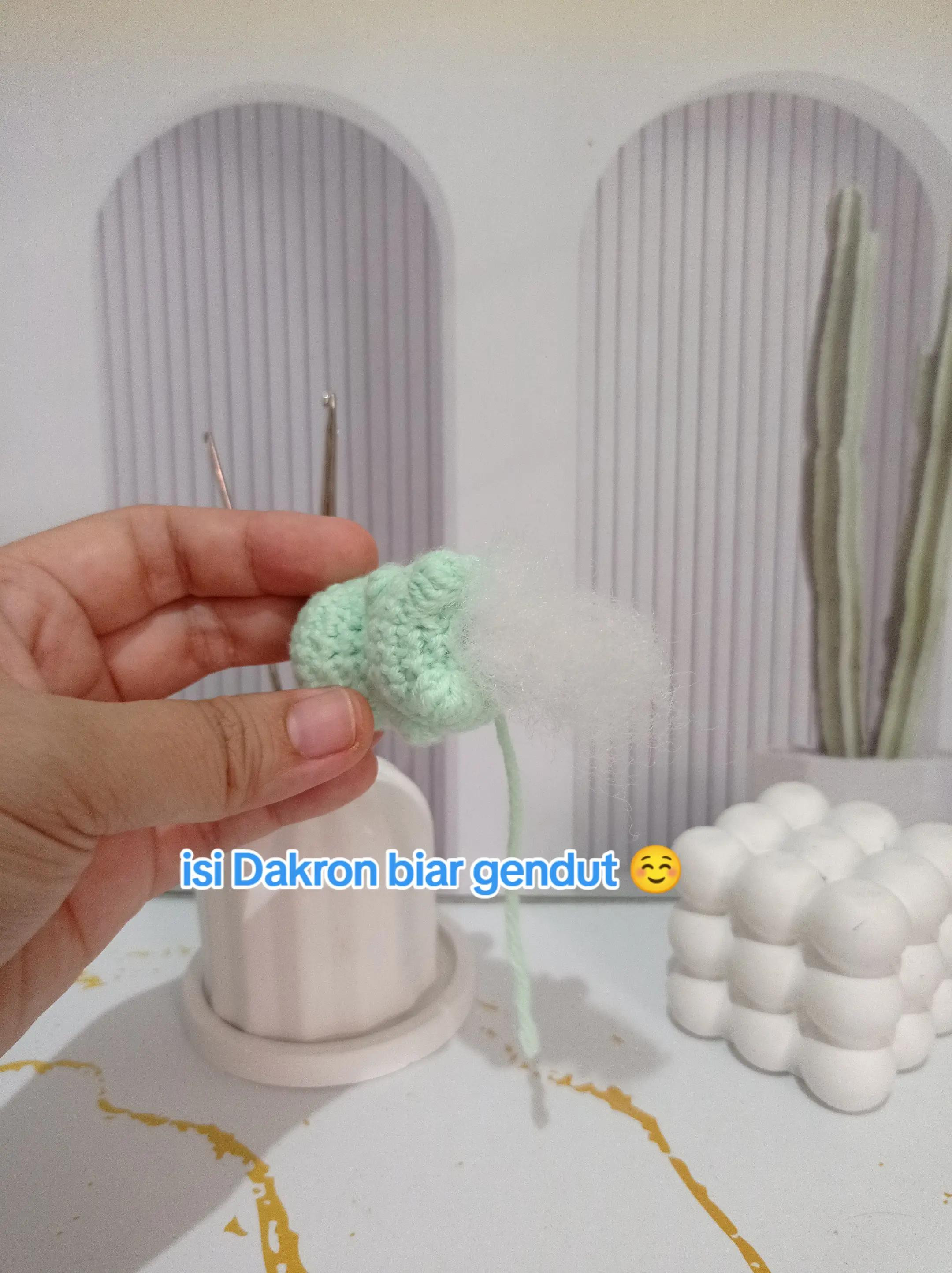 Hướng dẫn móc Dino mini xanh dễ thương