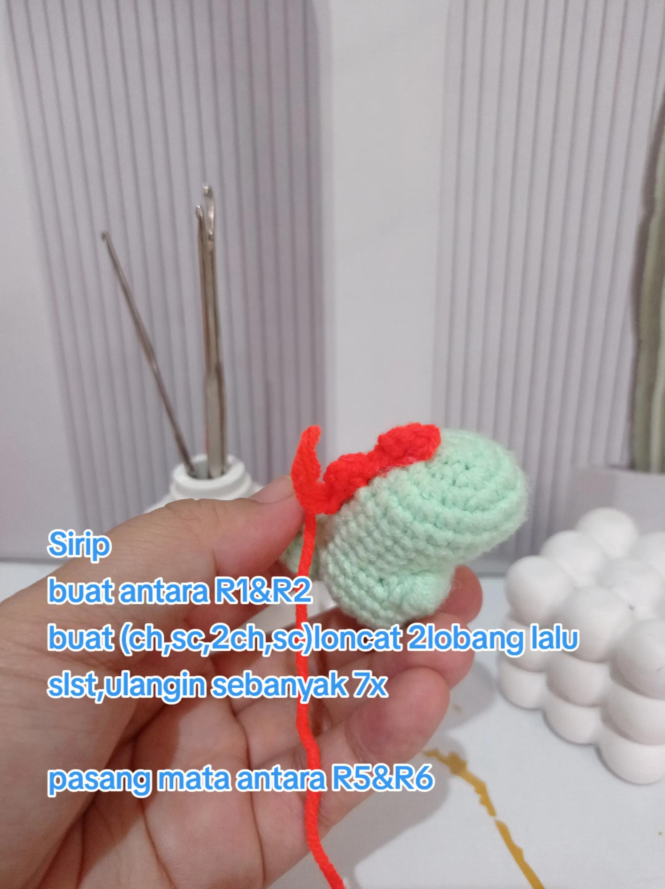 Hướng dẫn móc Dino mini xanh dễ thương