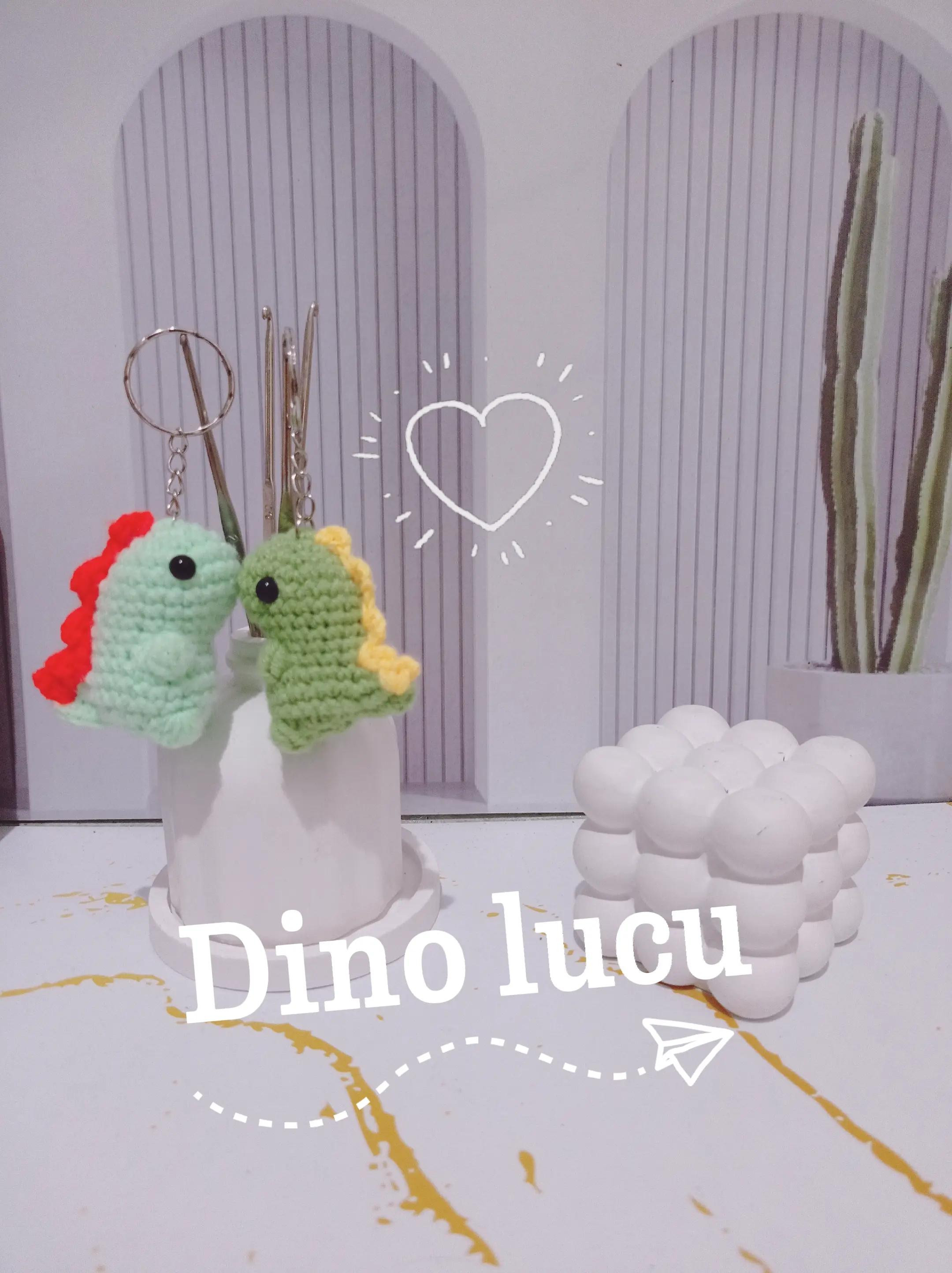 Hướng dẫn móc Dino mini xanh dễ thương