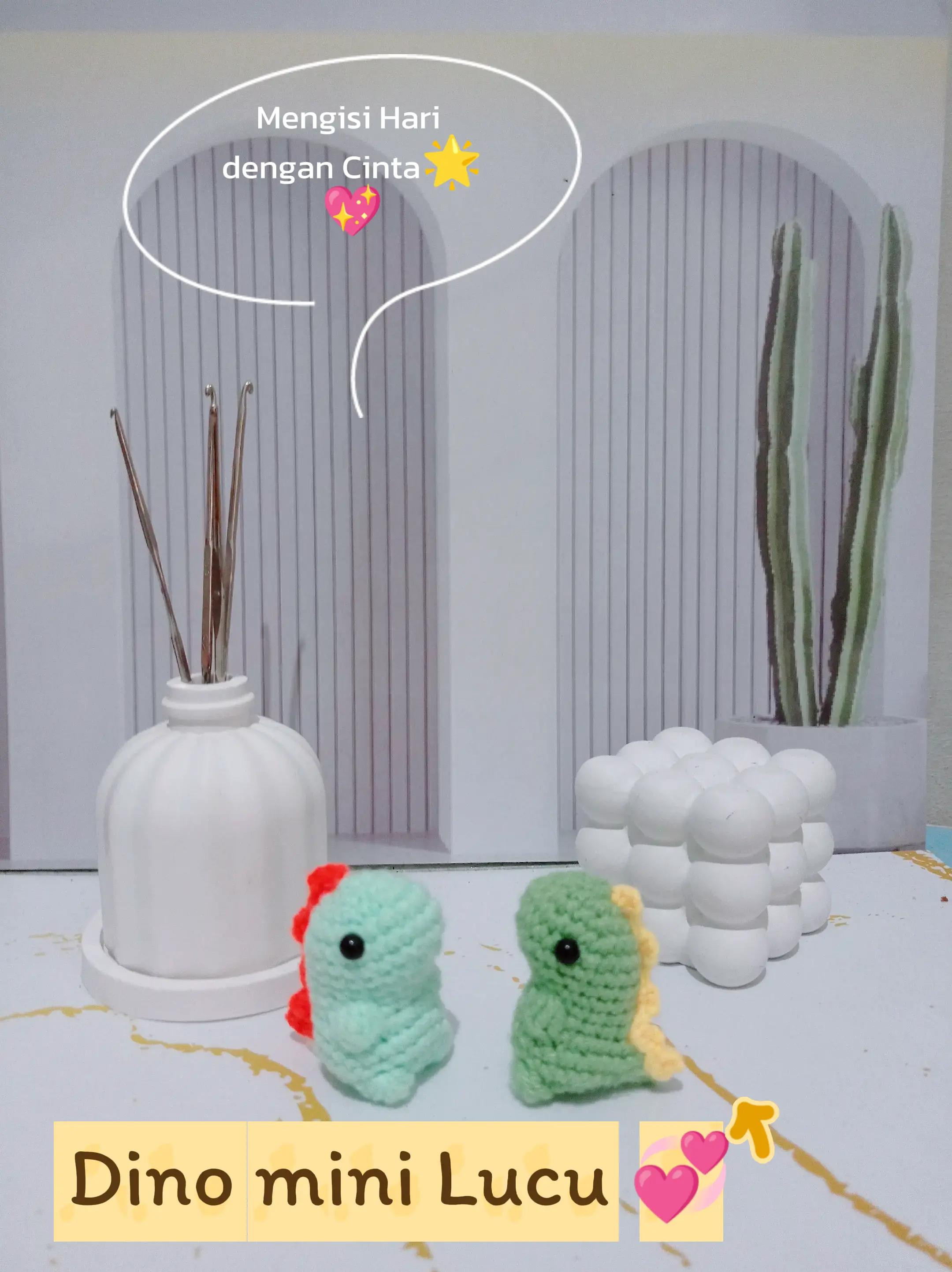 Hướng dẫn móc Dino mini xanh dễ thương