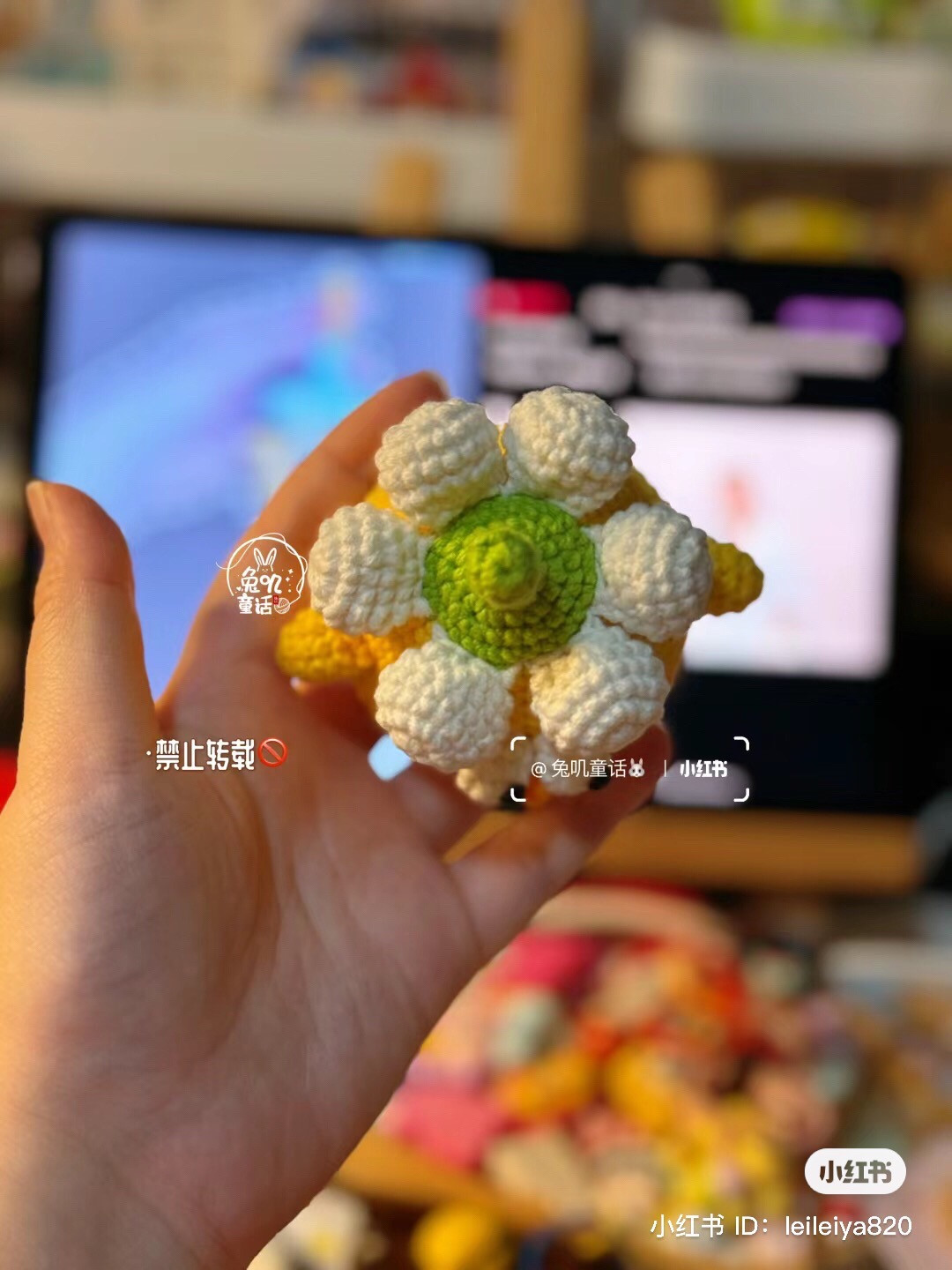 Hướng dẫn móc Gà nhỏ dễ thương màu vàng xanh trắng