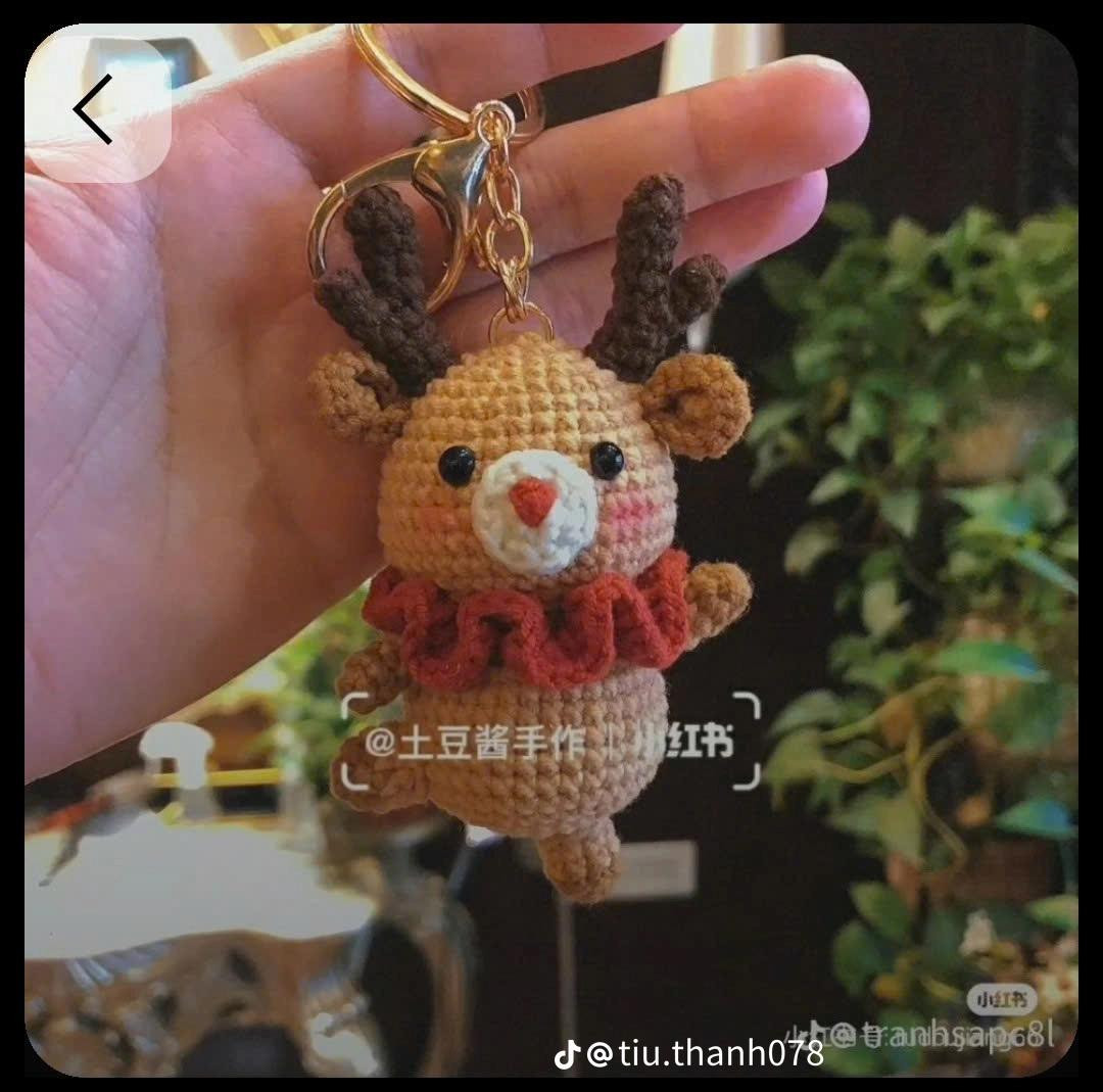 Hướng dẫn móc gấu bông Noel dễ thương