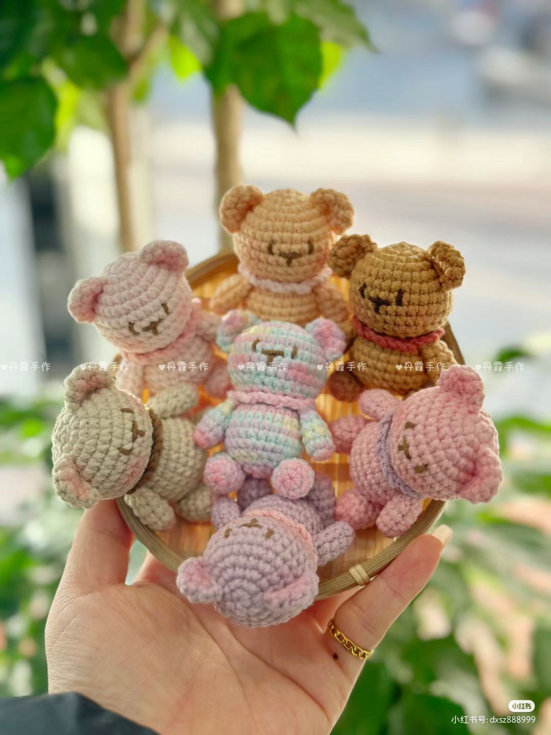 Hướng dẫn móc gấu nhỏ pastel dễ thương