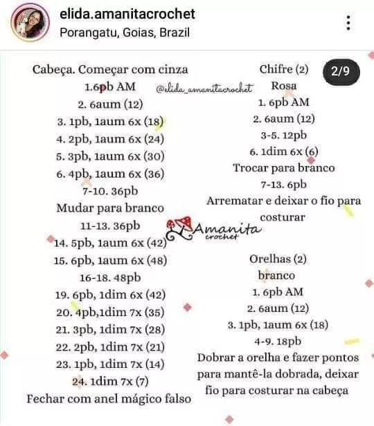 Hướng dẫn móc hươu cao cổ sọc màu hồng xám