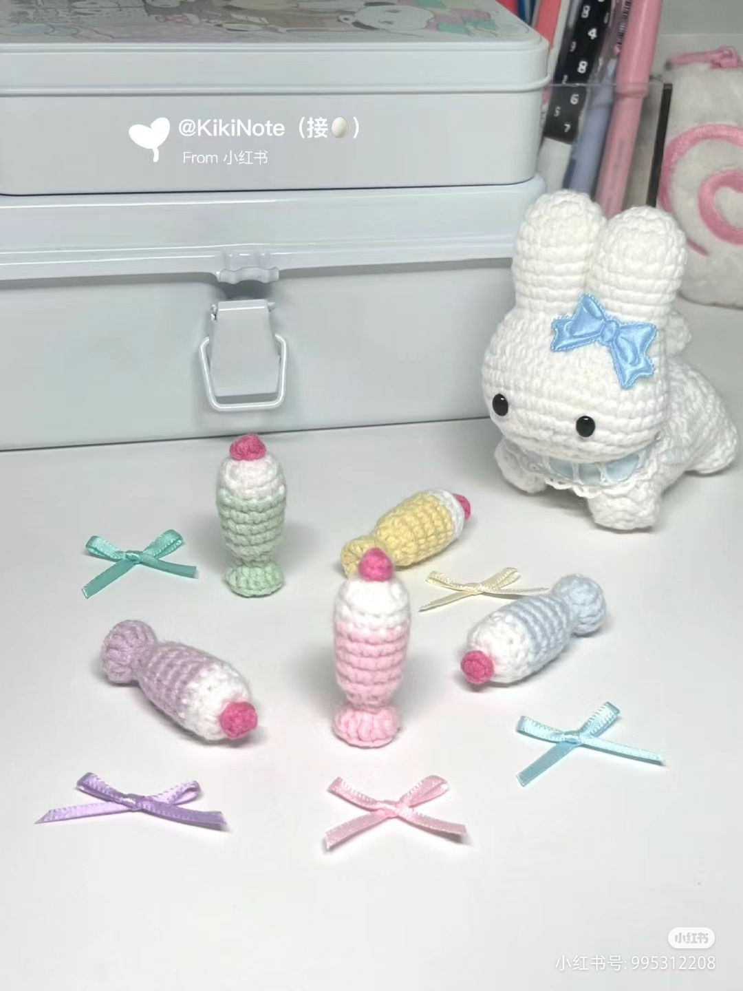 Hướng dẫn móc kem ly pastel màu sắc dễ thương